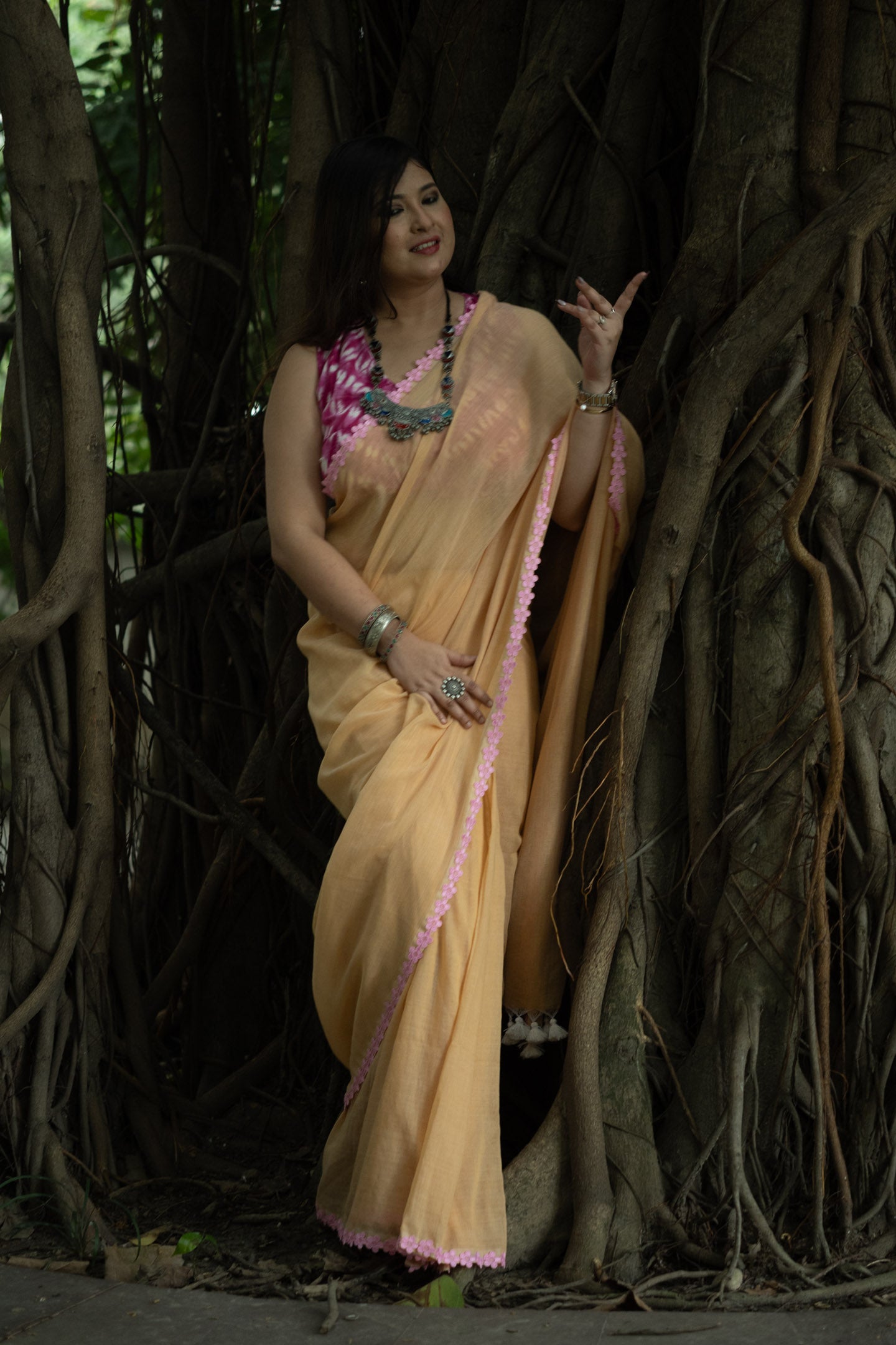 Chandan ful Saree