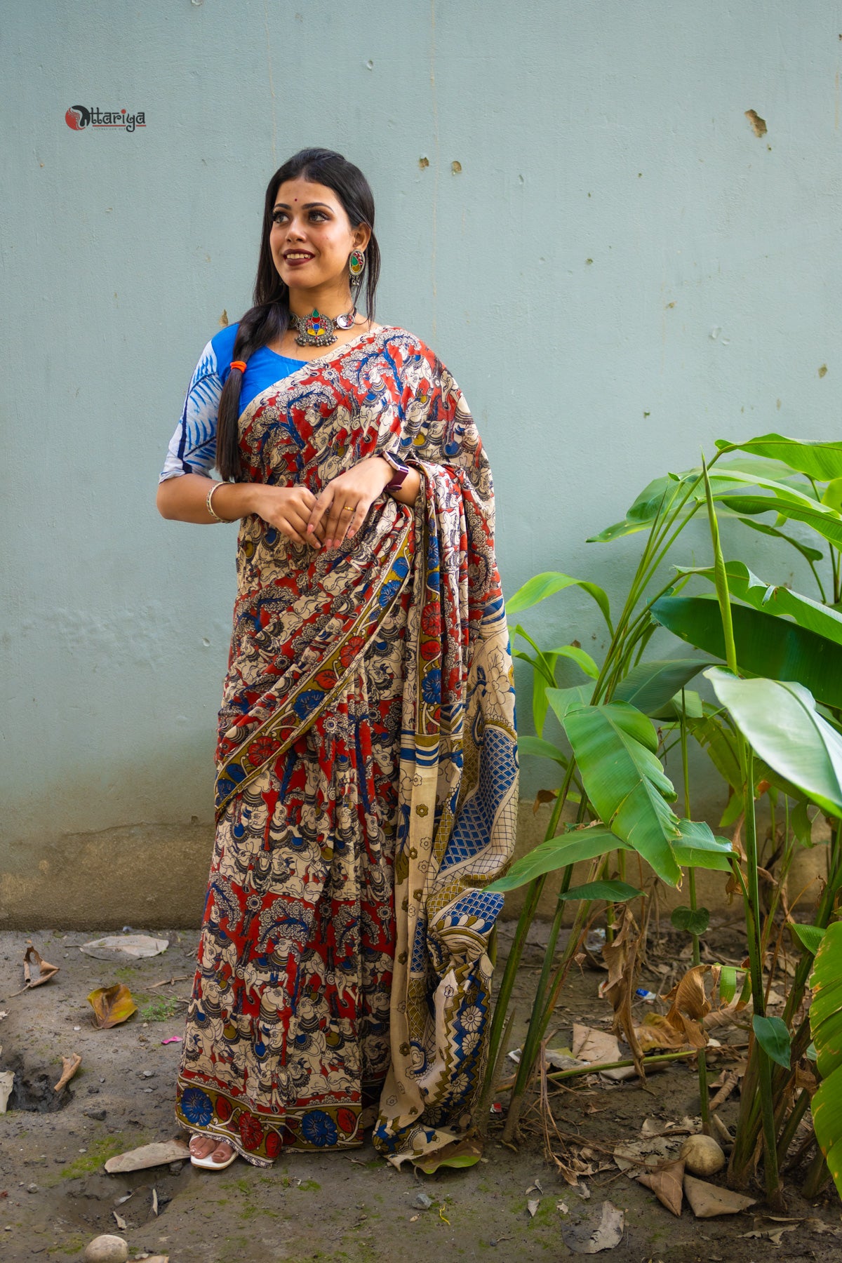 Rajarshi Kalamkari Saree