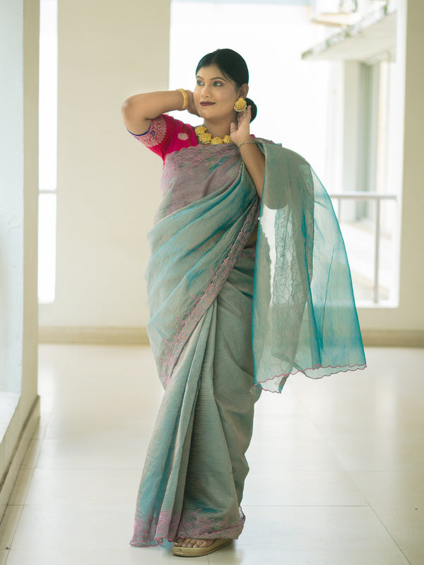 Tissue Saree - Uttariya