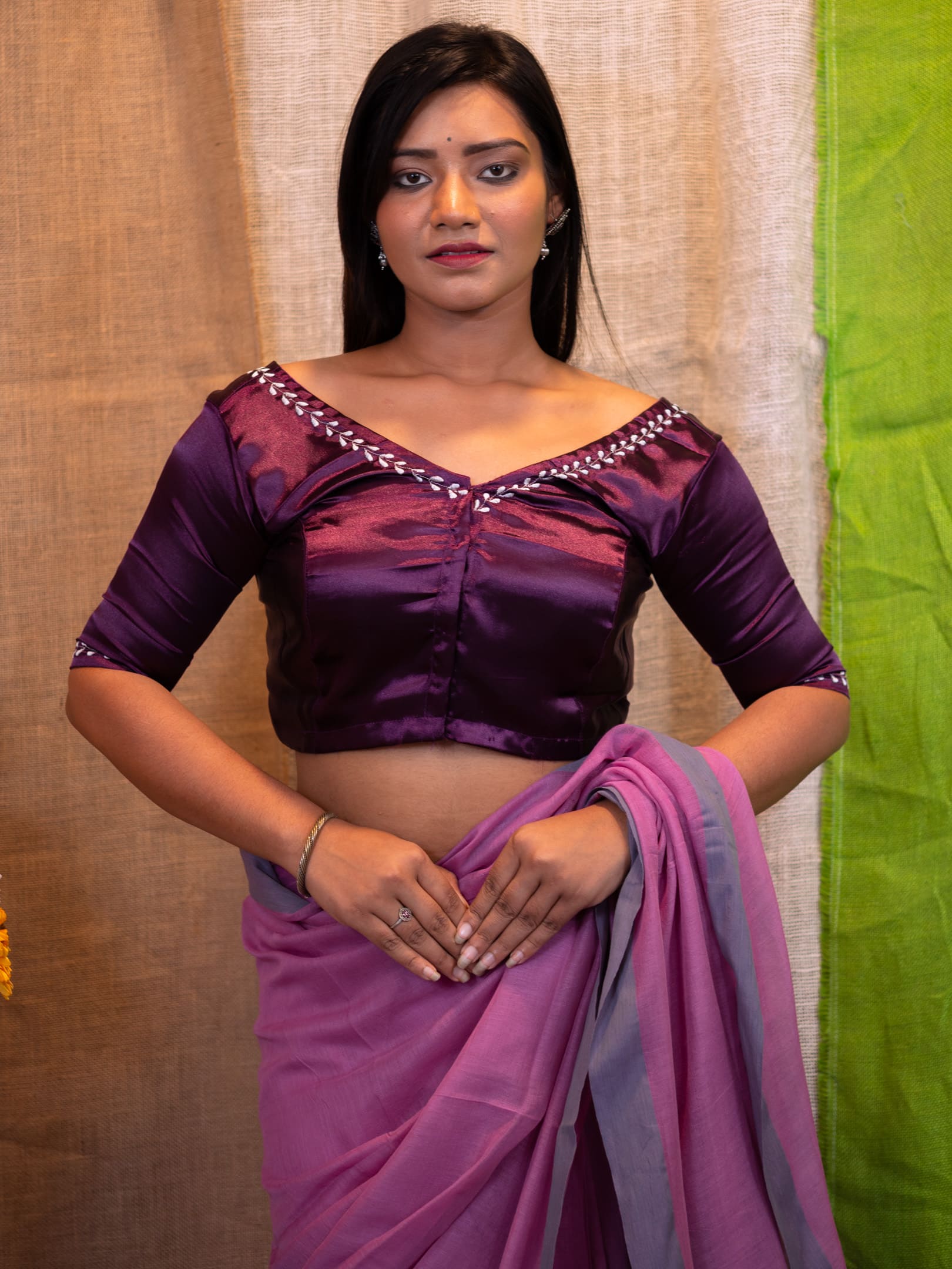 Embroidered Saree Blouse