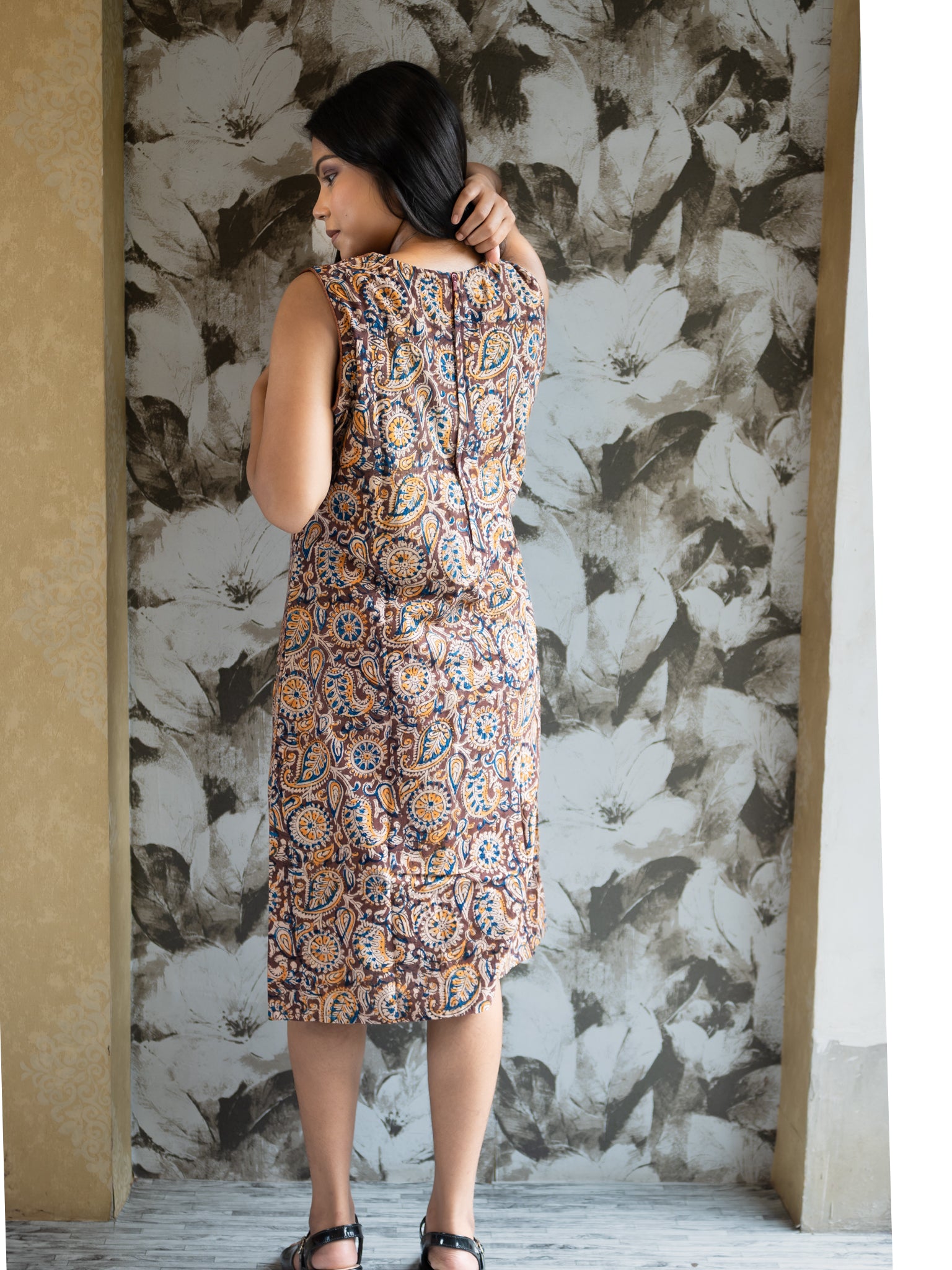 Prismatic Patchwork Muse Cotton dress