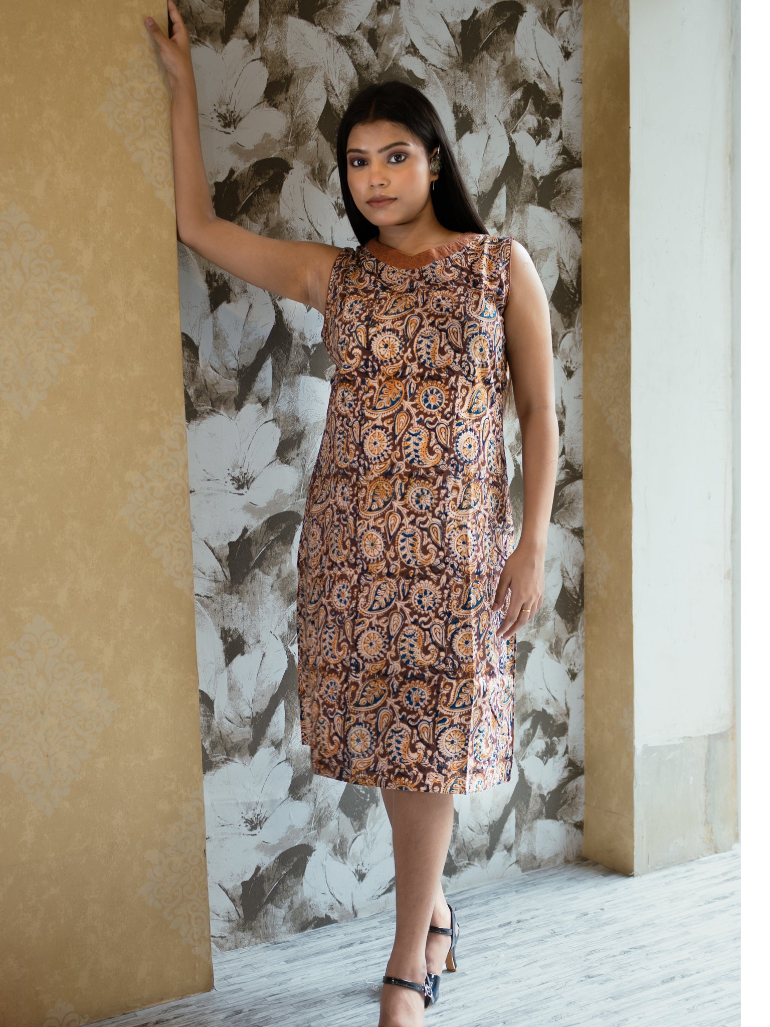 Prismatic Patchwork Muse Cotton dress