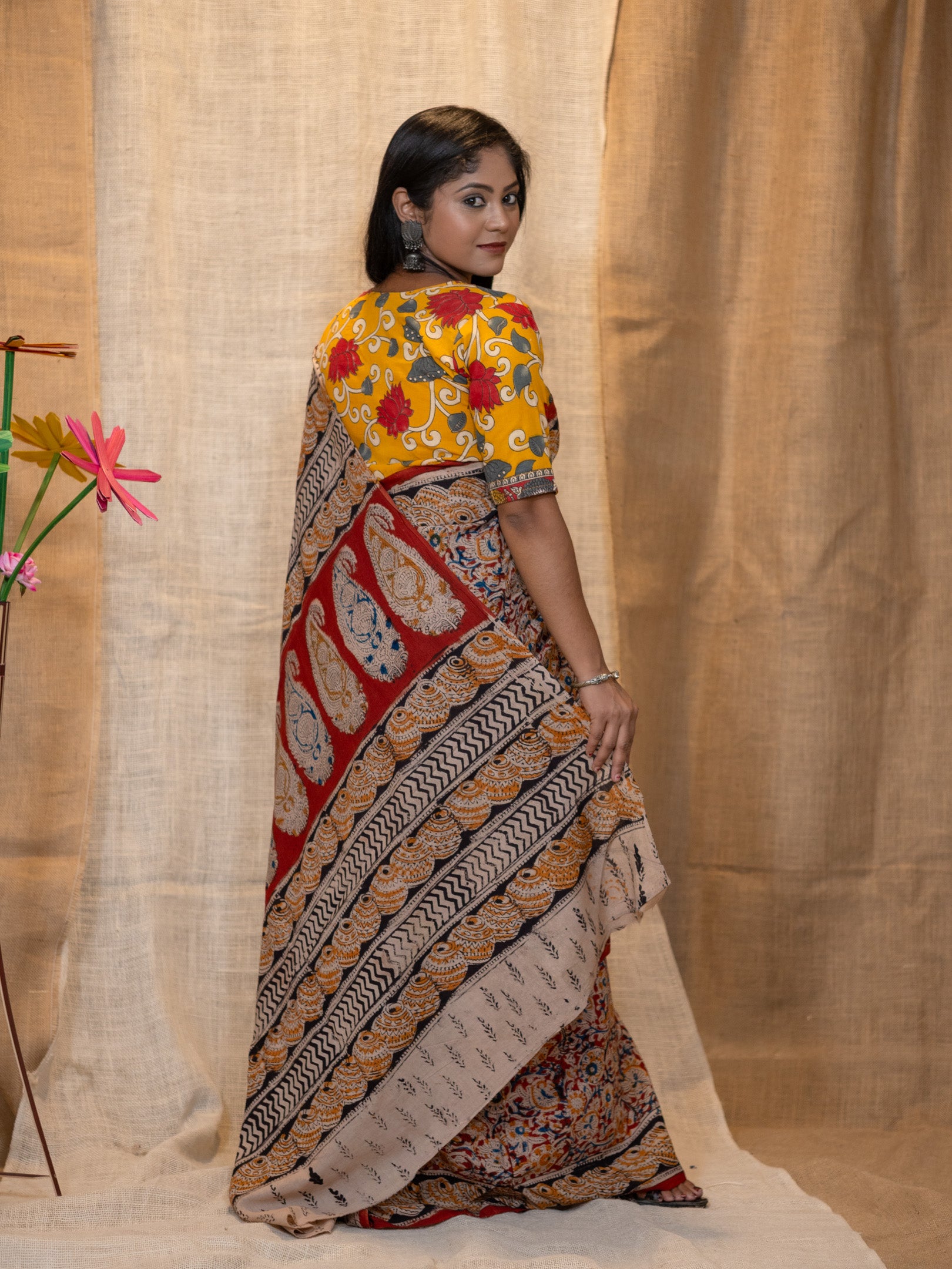 Madira Kalamkari Saree
