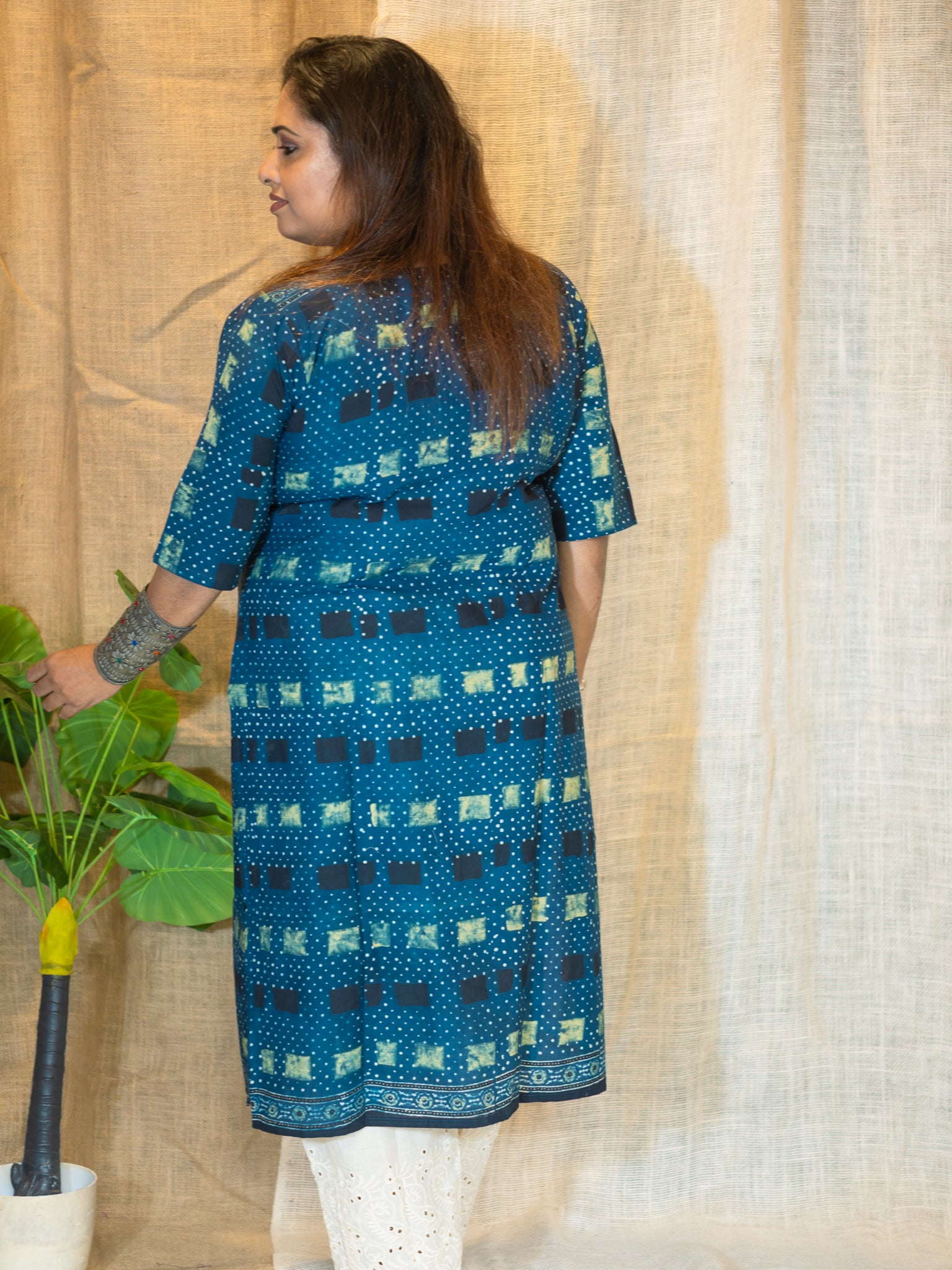 Neela Printed Cotton Kurta