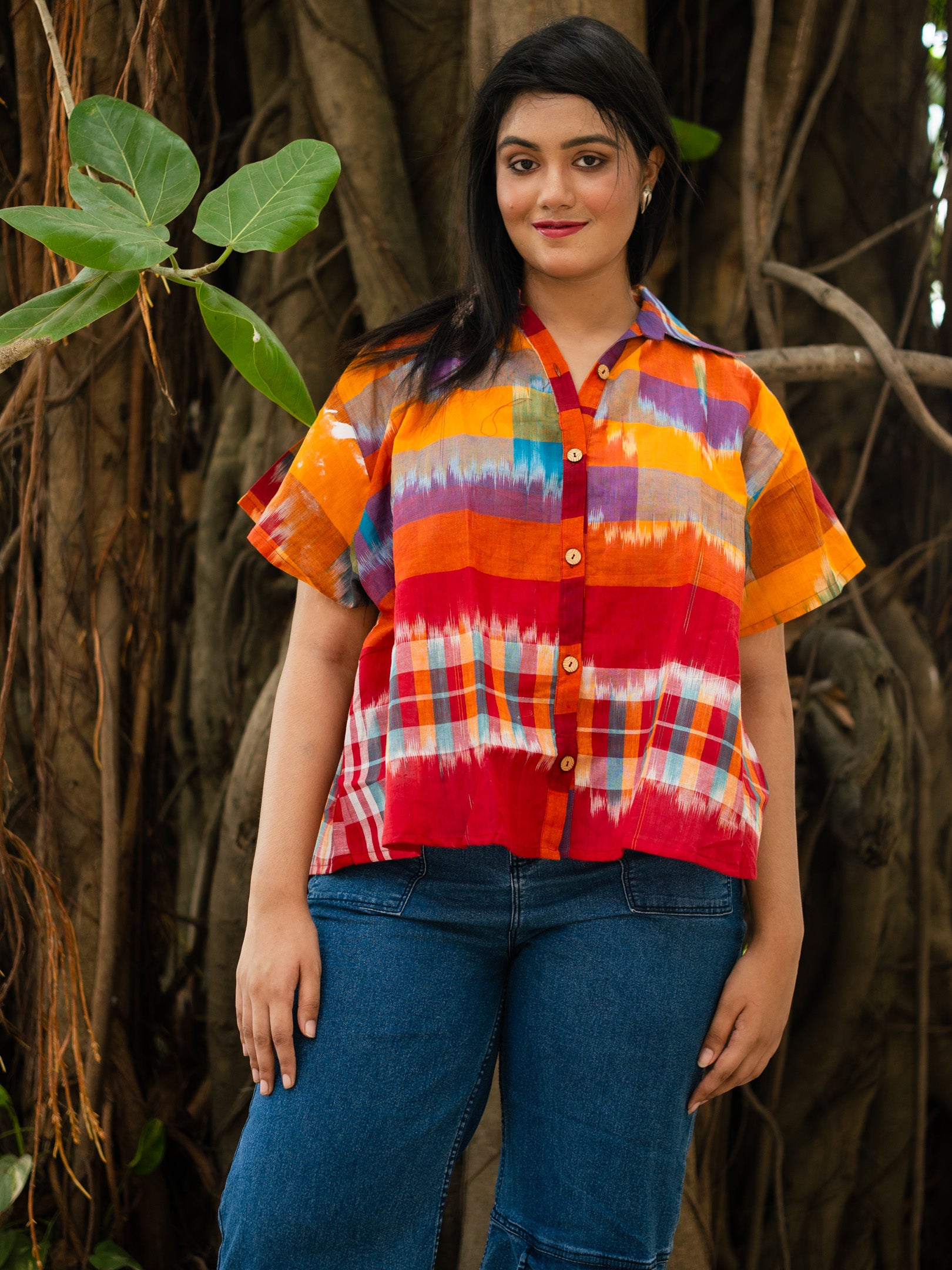 Multi color printed shirt