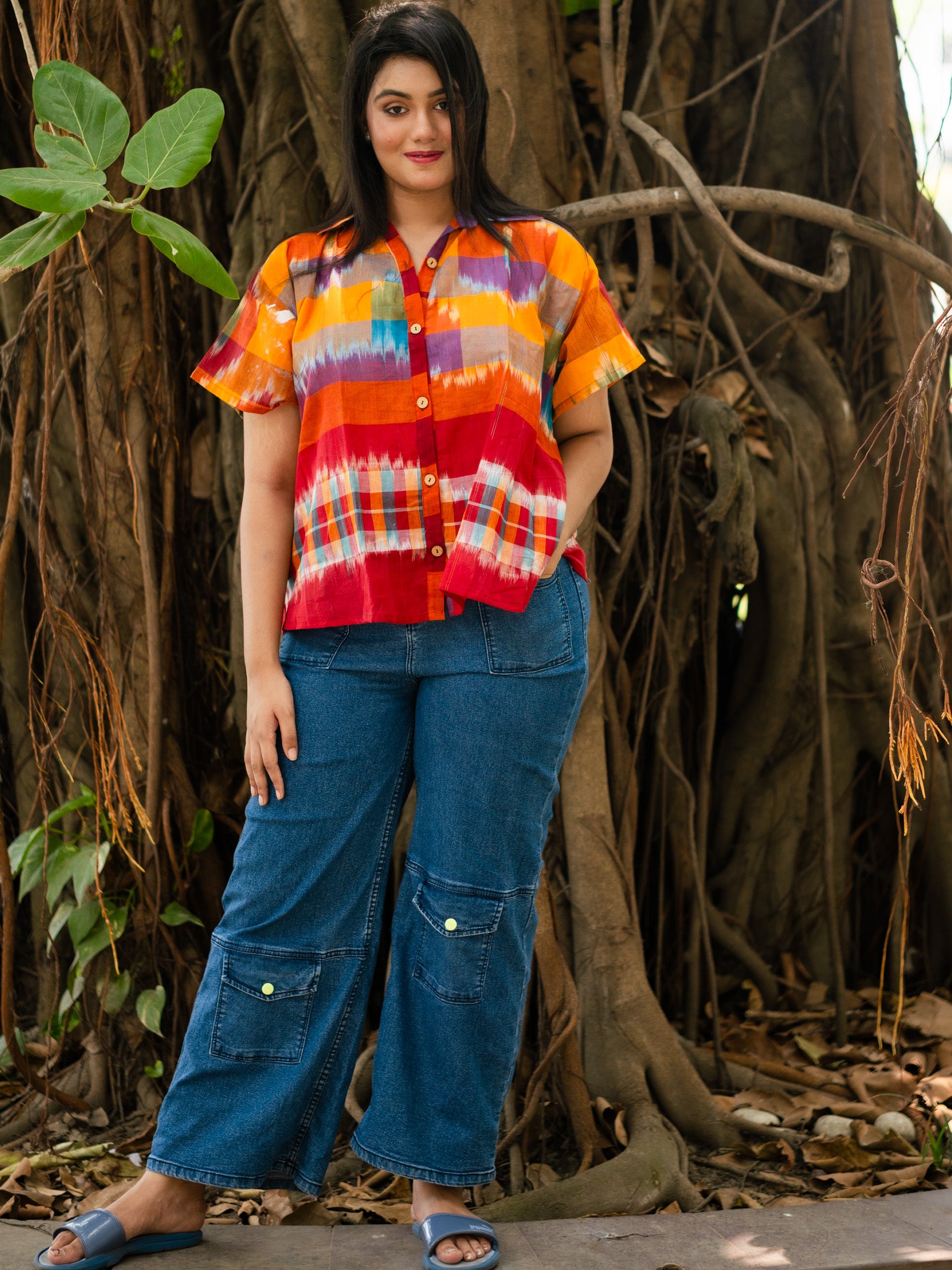 Multi color printed shirt