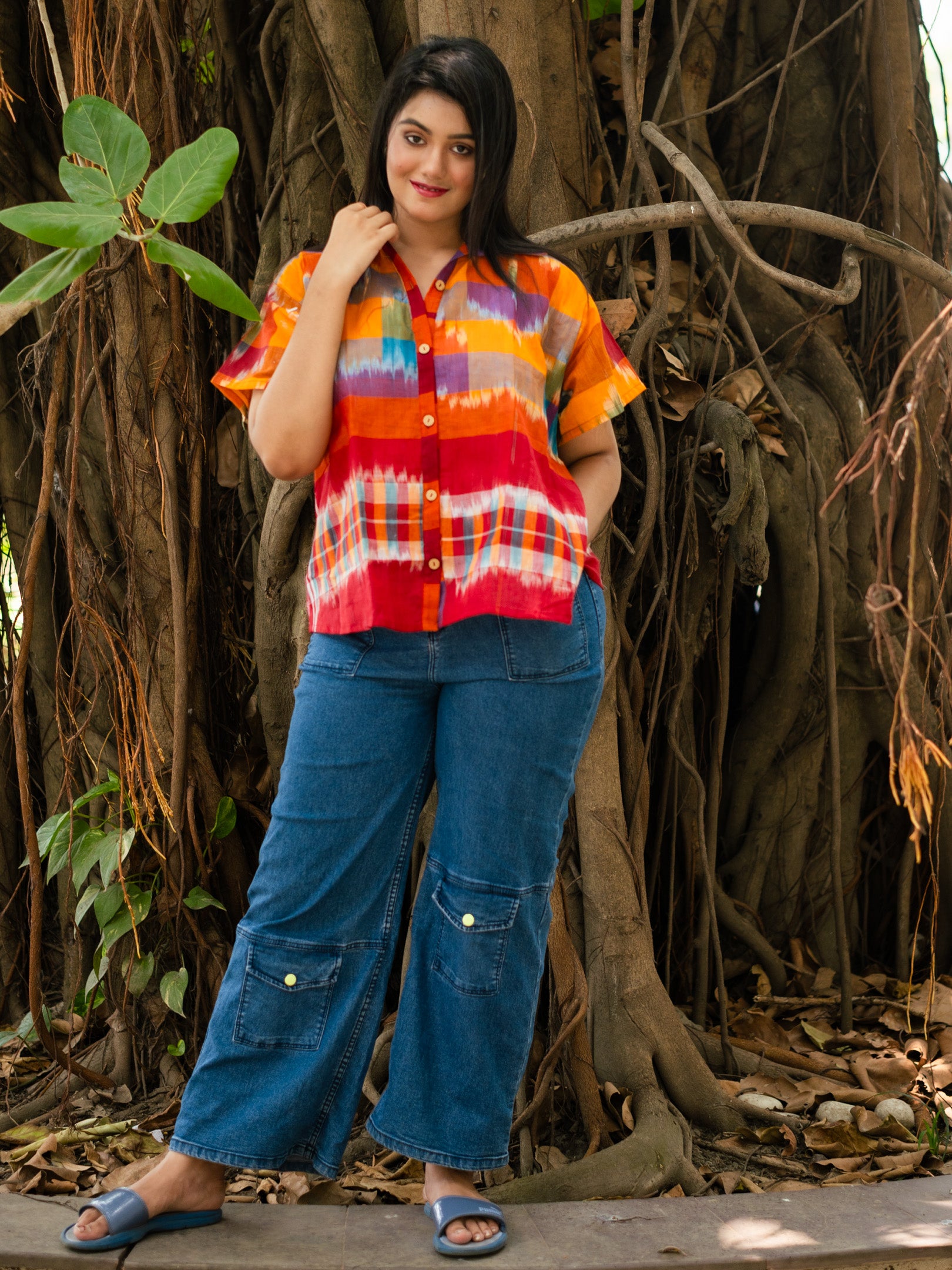 Multi color printed shirt