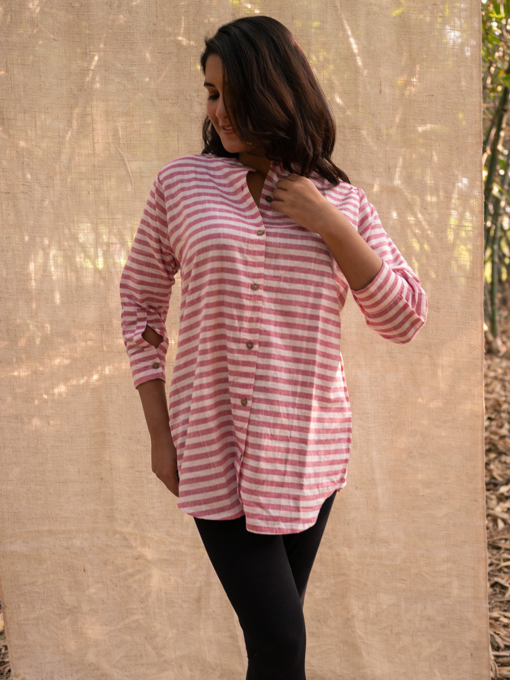 Short hand crafted shirt