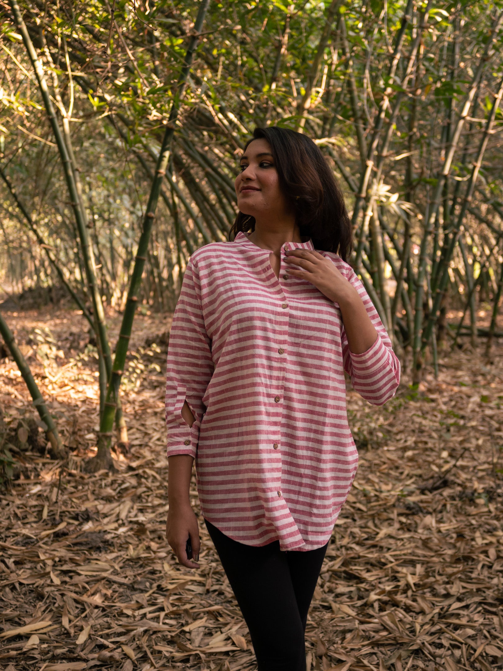 Short hand crafted shirt