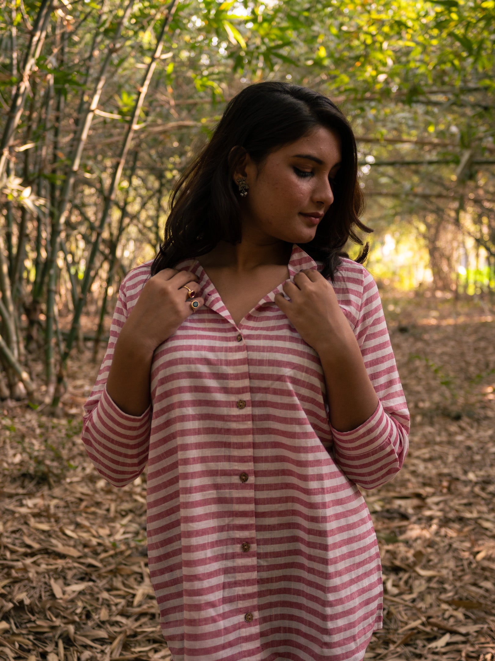 Short hand crafted shirt