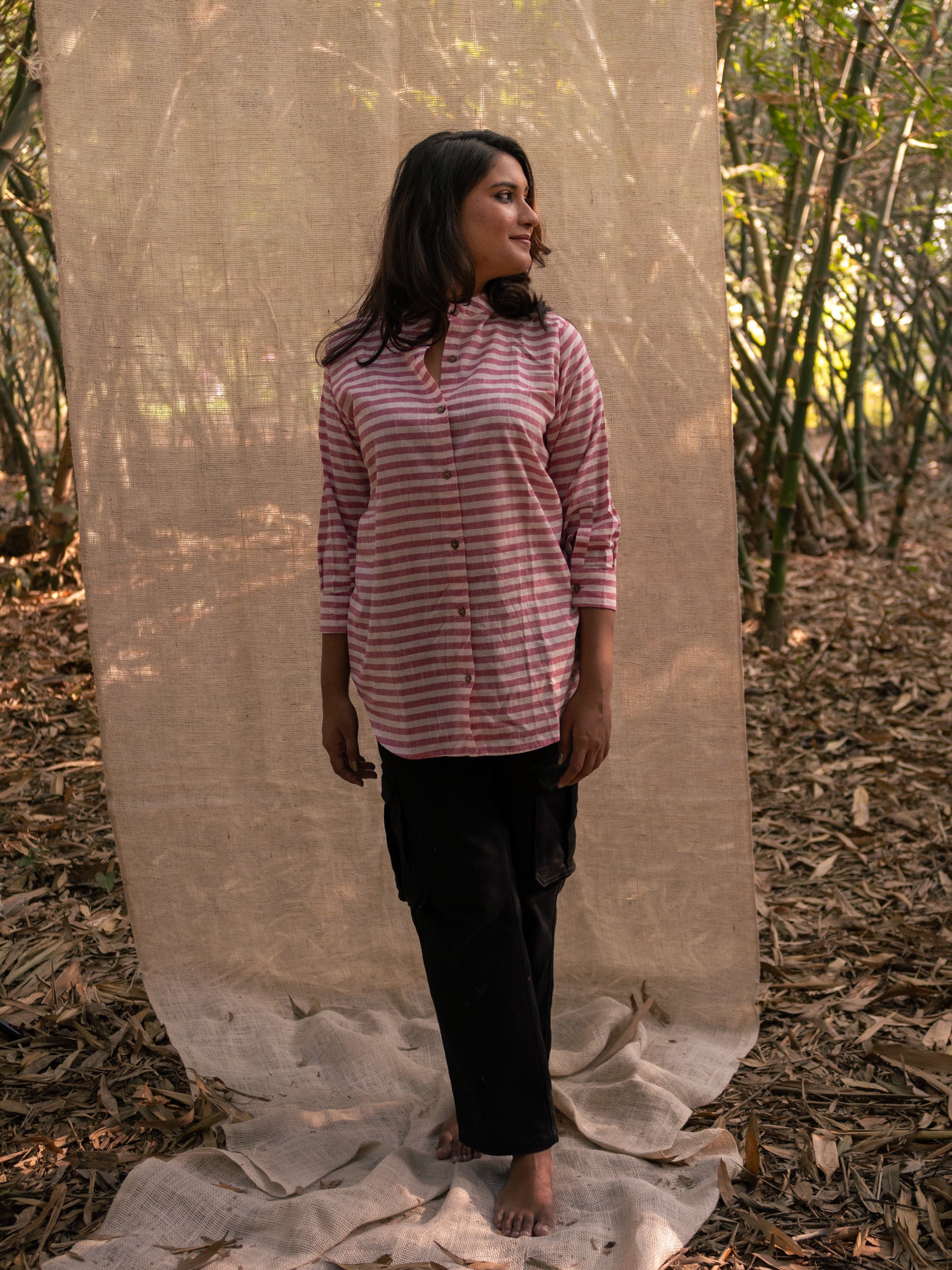 Short hand crafted shirt