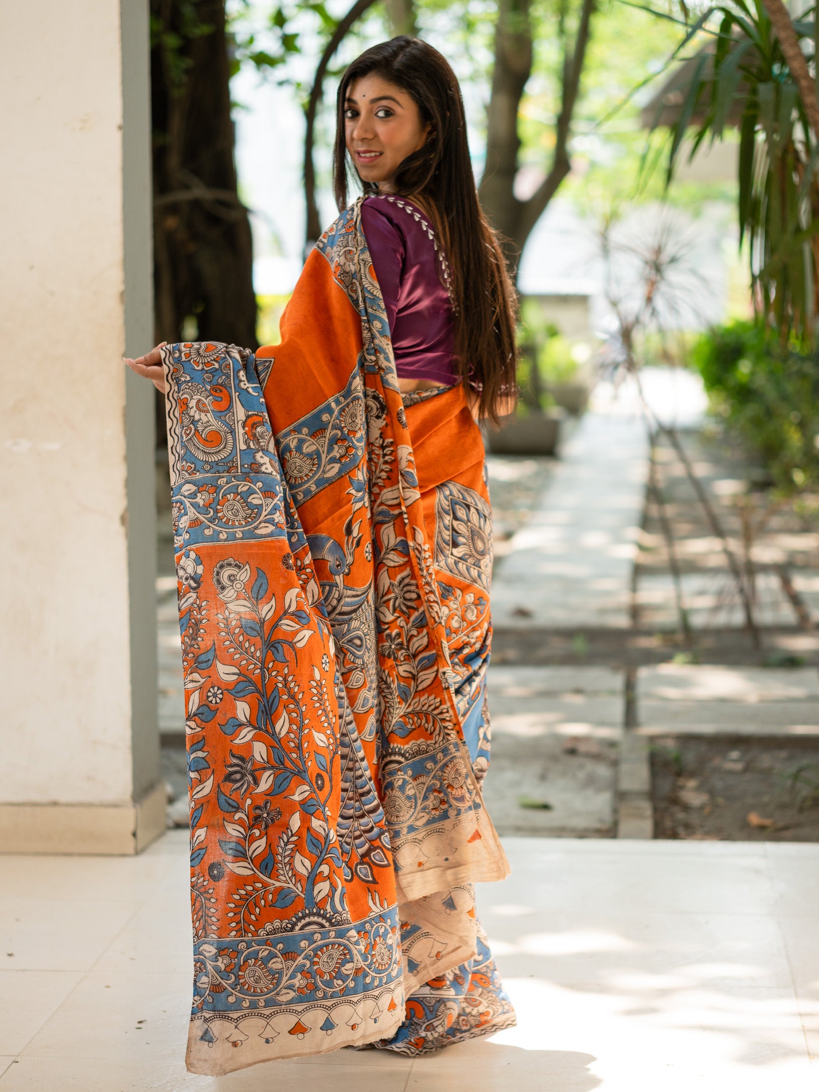 Kamla Kalamkari Saree
