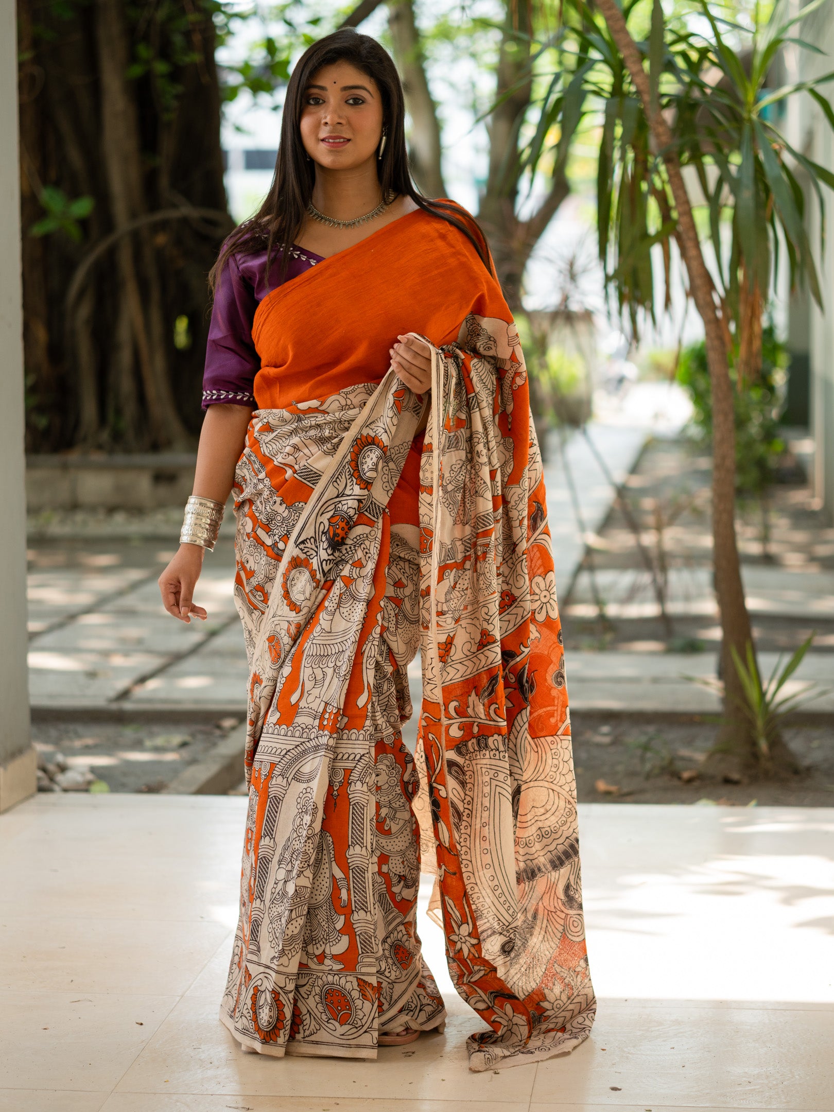 Agun Kalamkari Saree