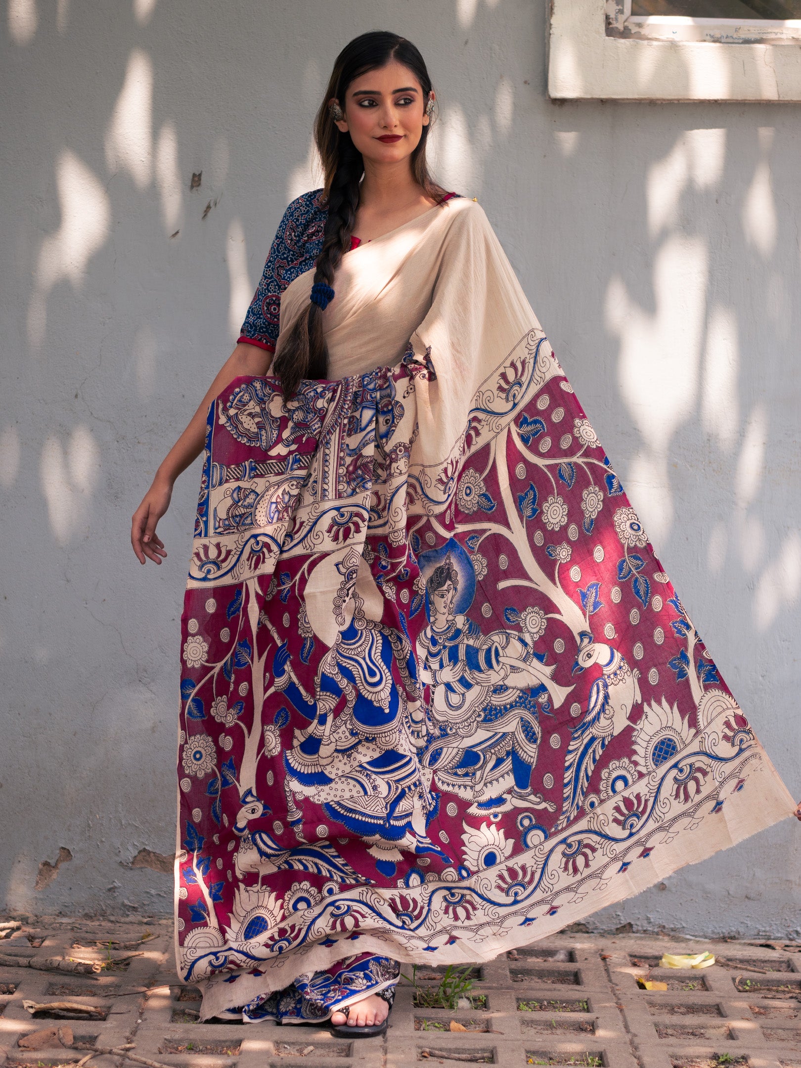 Vandana Kalamkari Saree