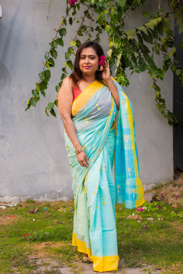 Trishul Saree - Uttariya