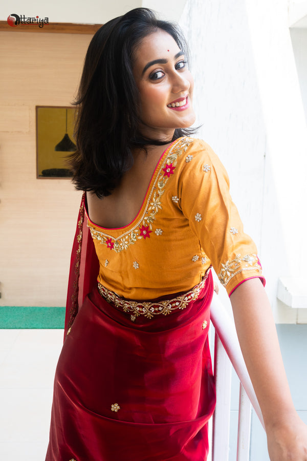 Royal Radiance Zardosi Blouse - Uttariya