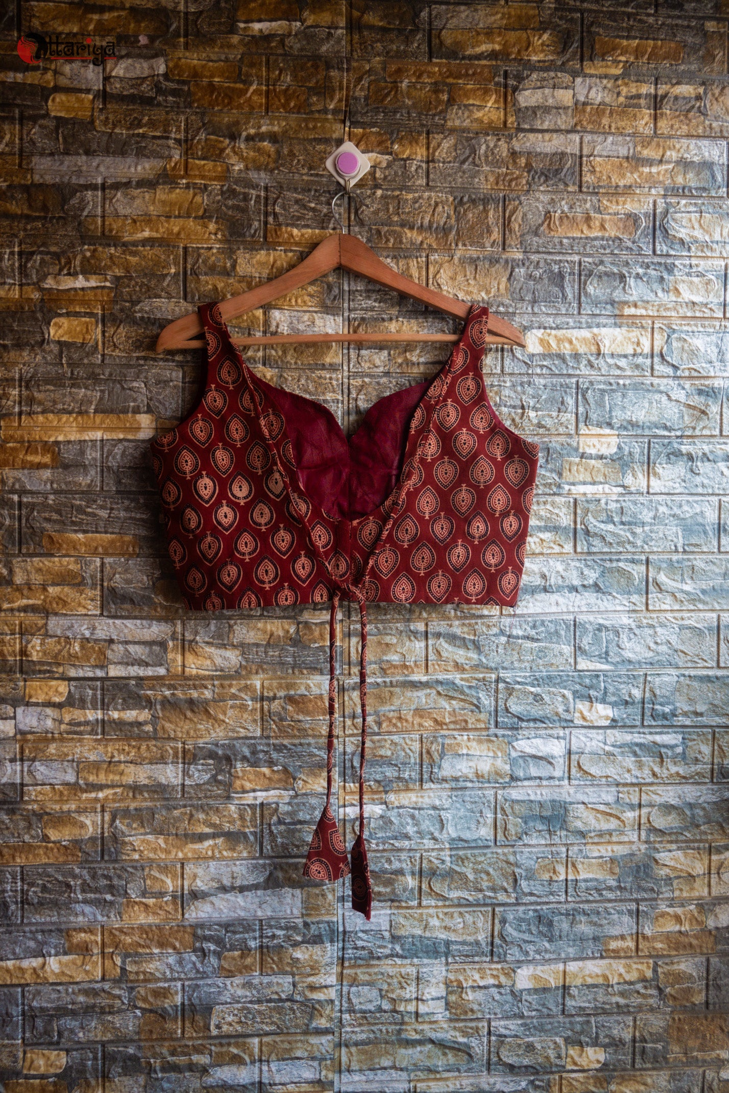 Kalamkari blouse - Uttariya