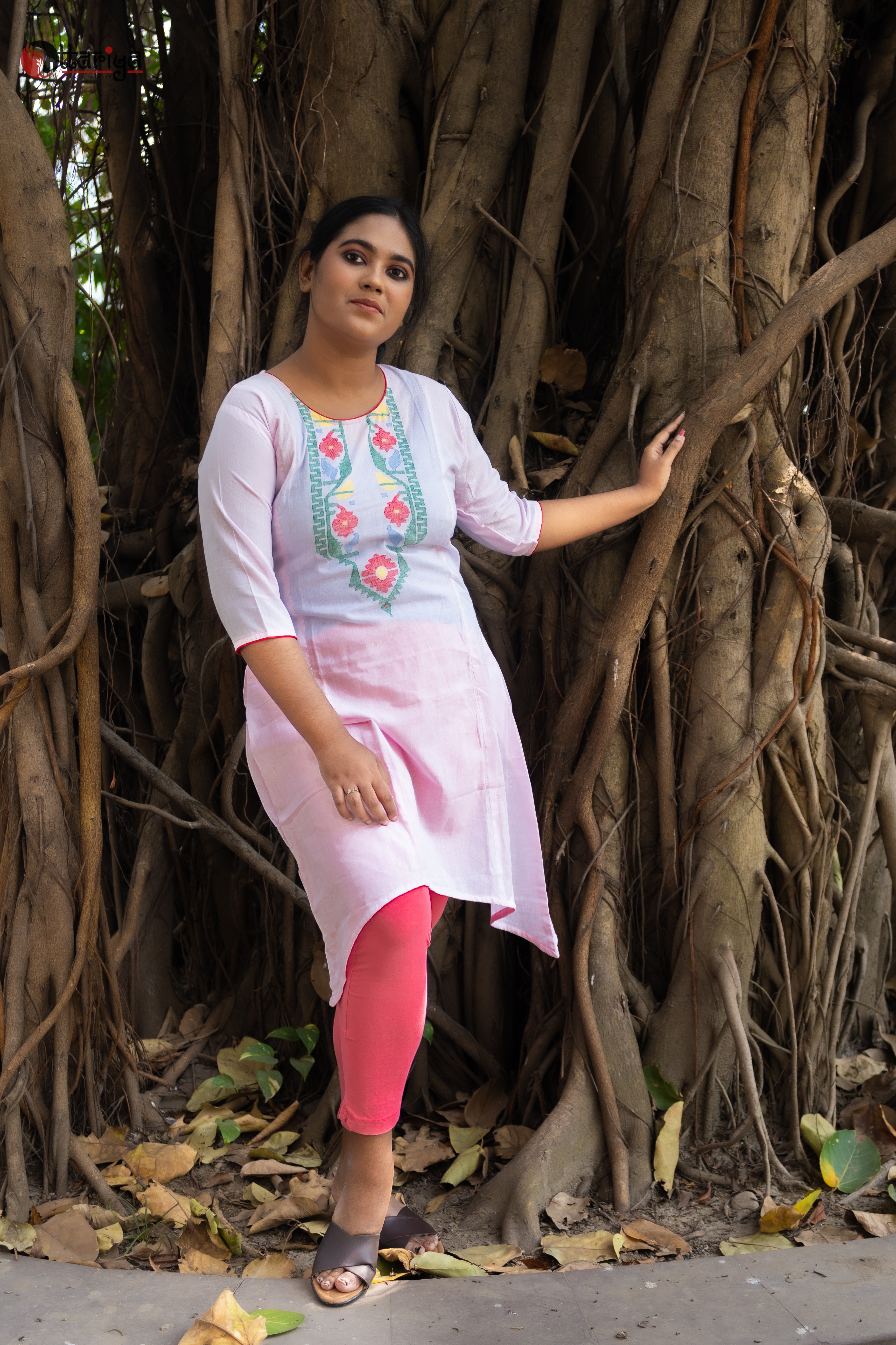 Pinkish Jamdani kurti