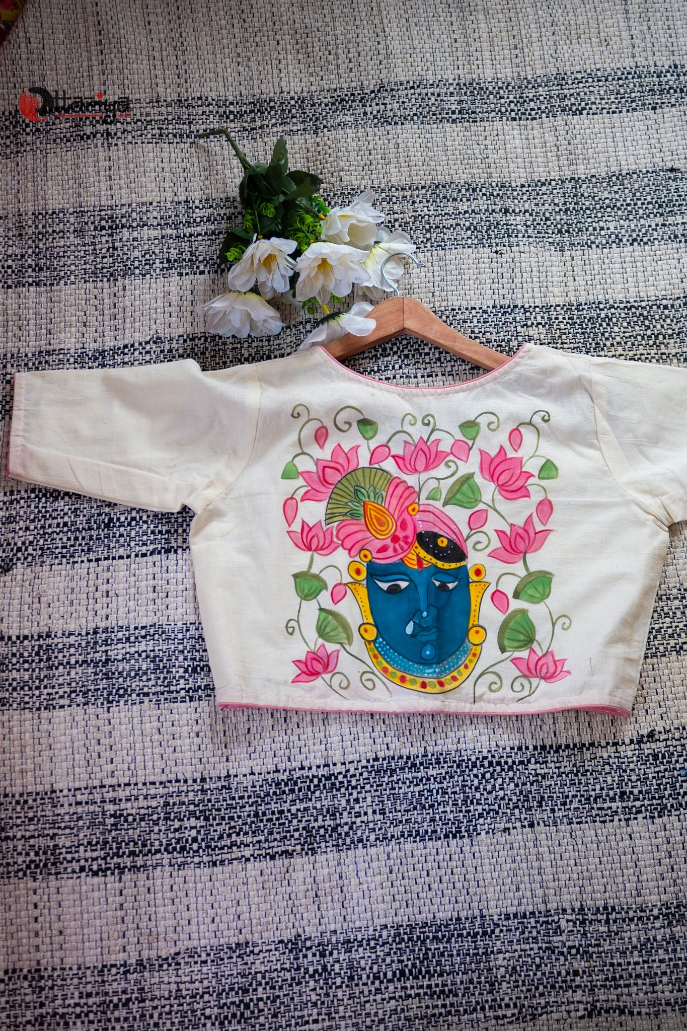 Madhura’s hand painted blouse