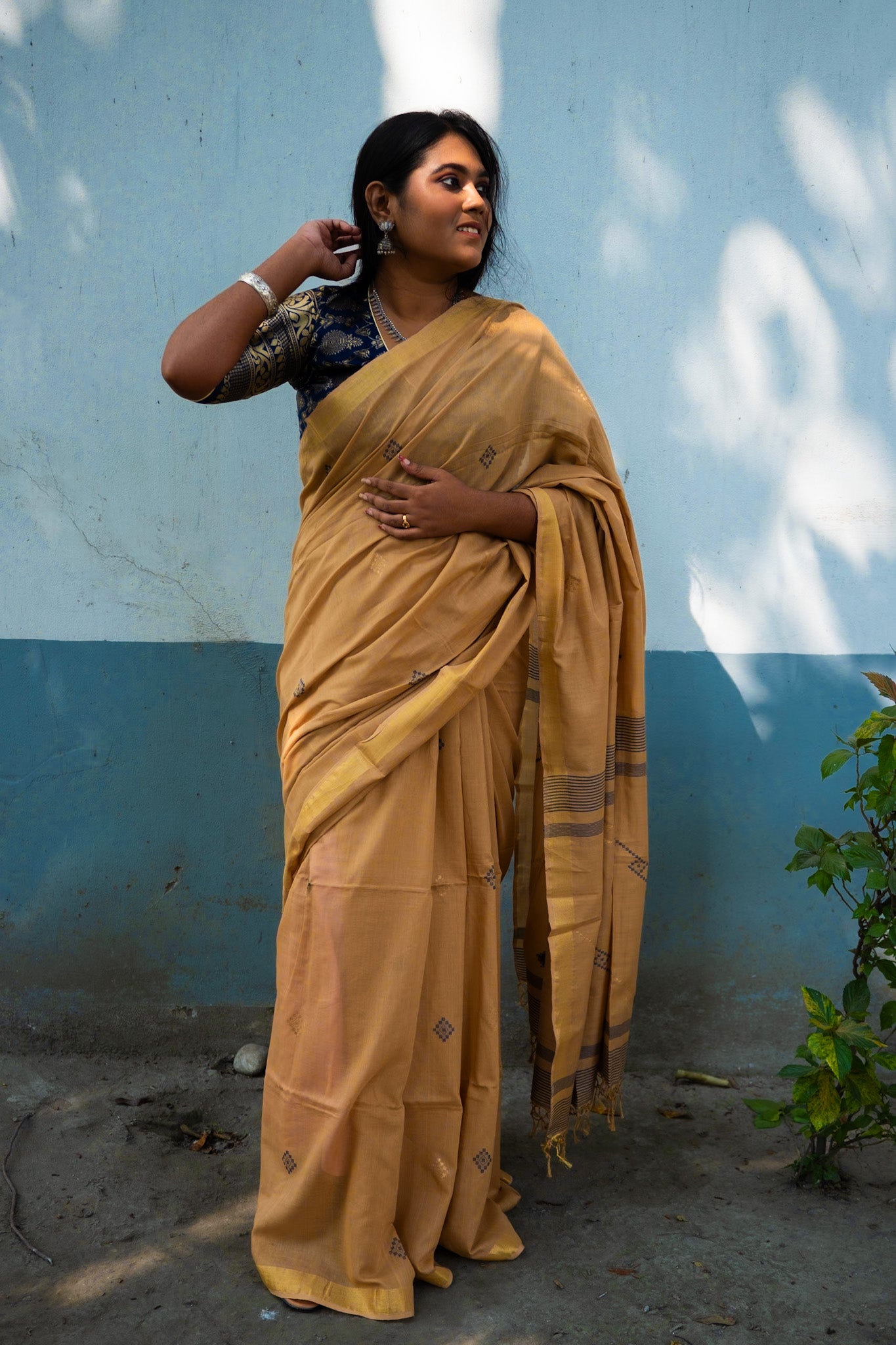 Tasar handspun saree