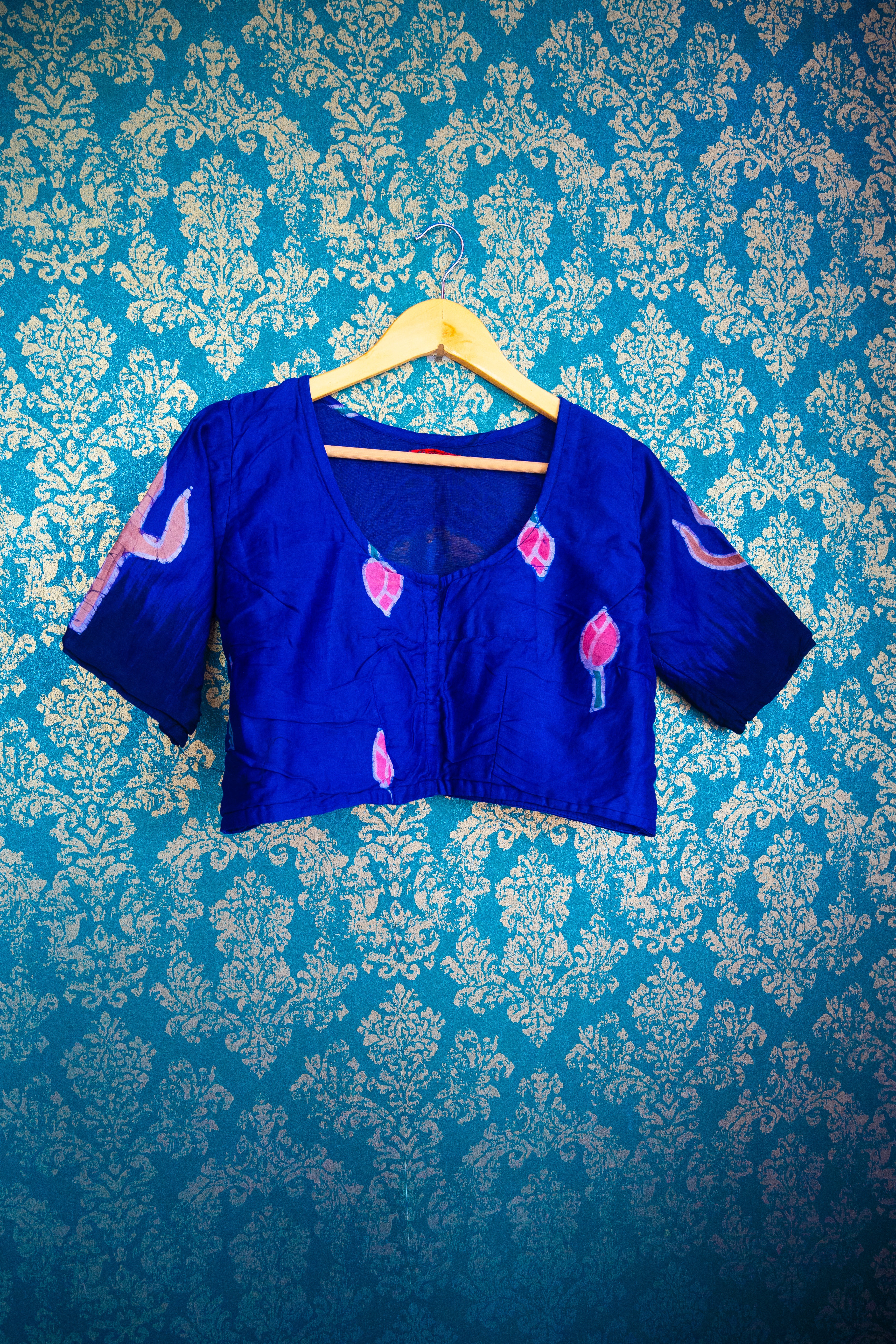 Blue Saraswati blouse