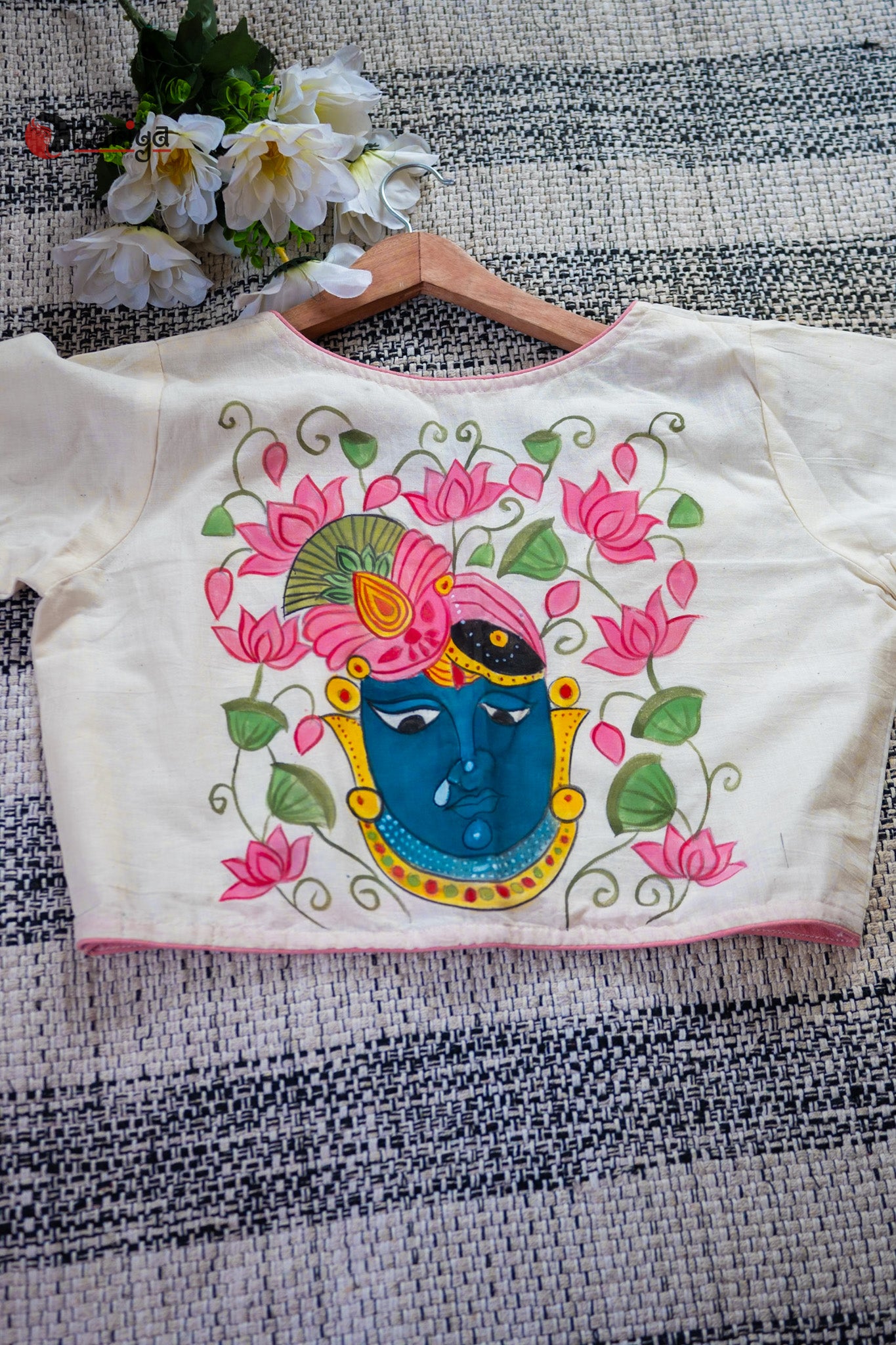 Madhura’s hand painted blouse