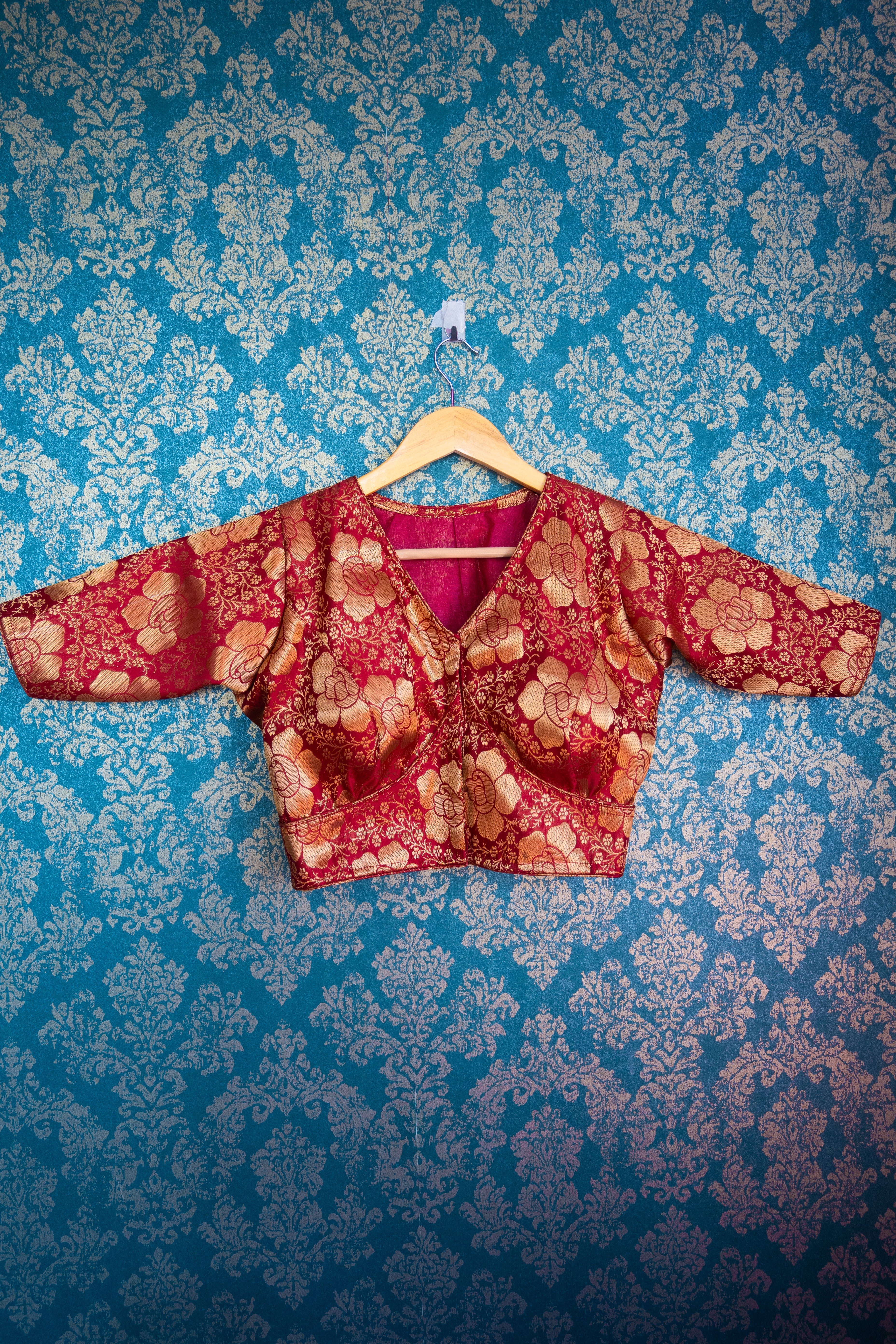 Red era blouse