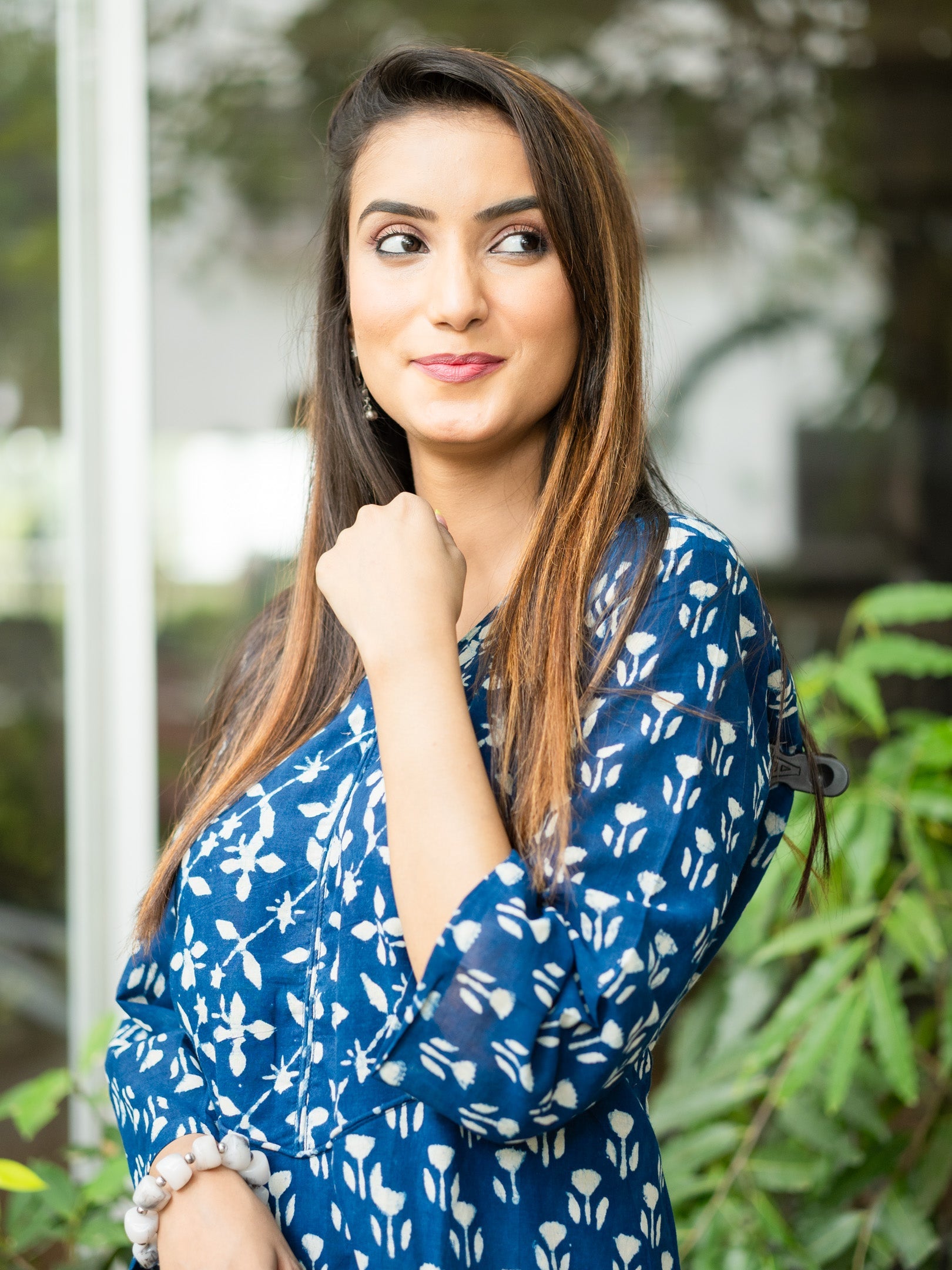 Dream Indigo Printed Cotton Kurta