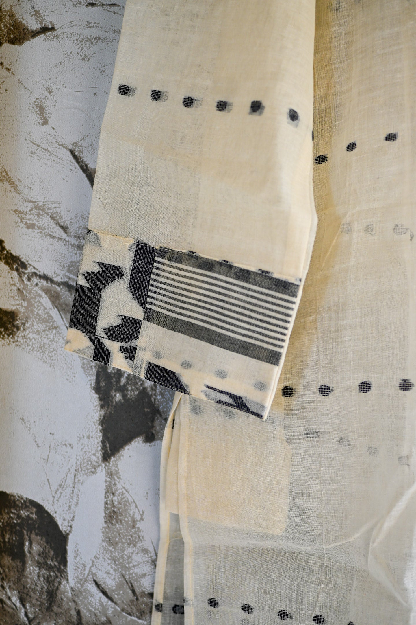 Jamdani long Kurta white