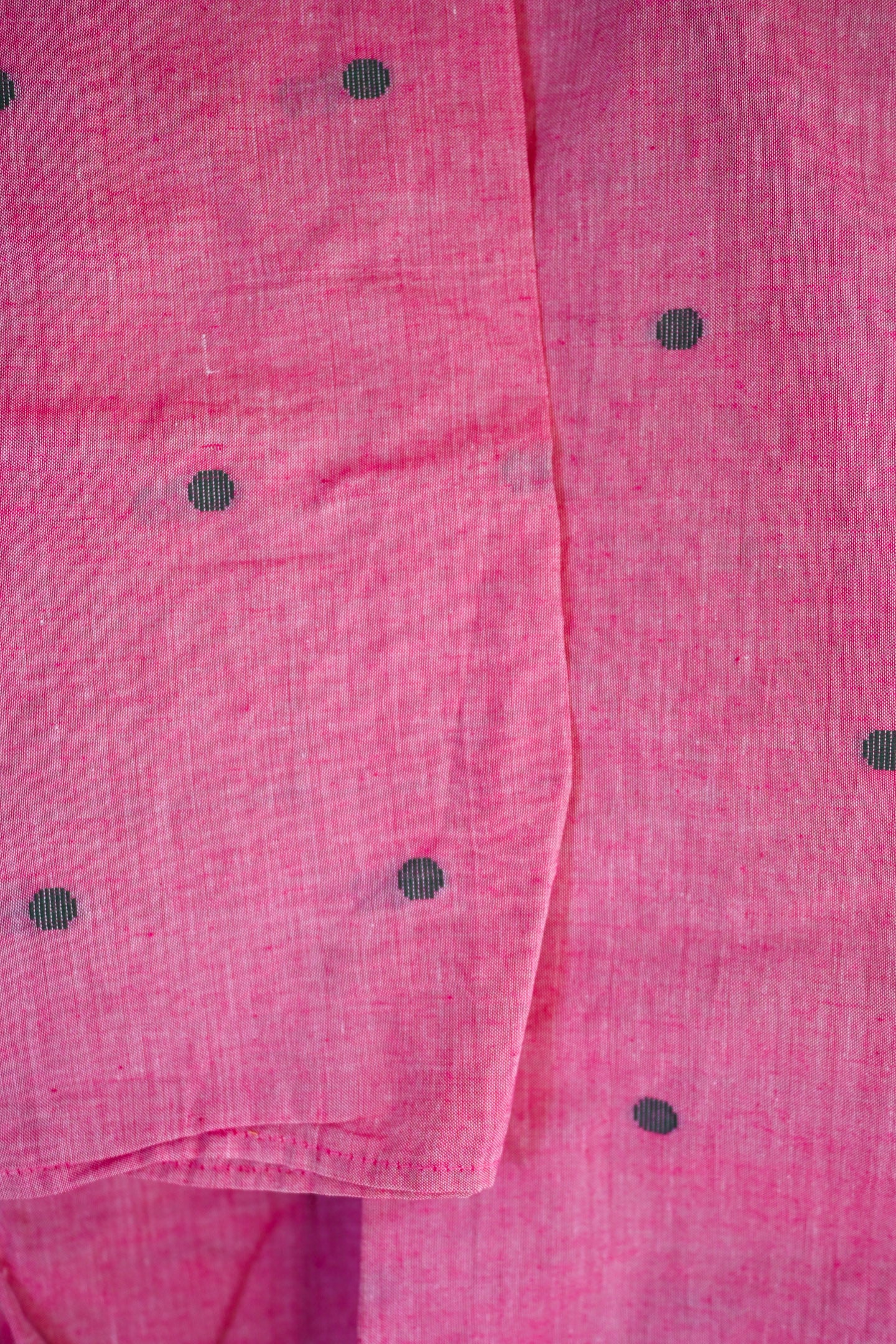 Pink jamdani silk kurta