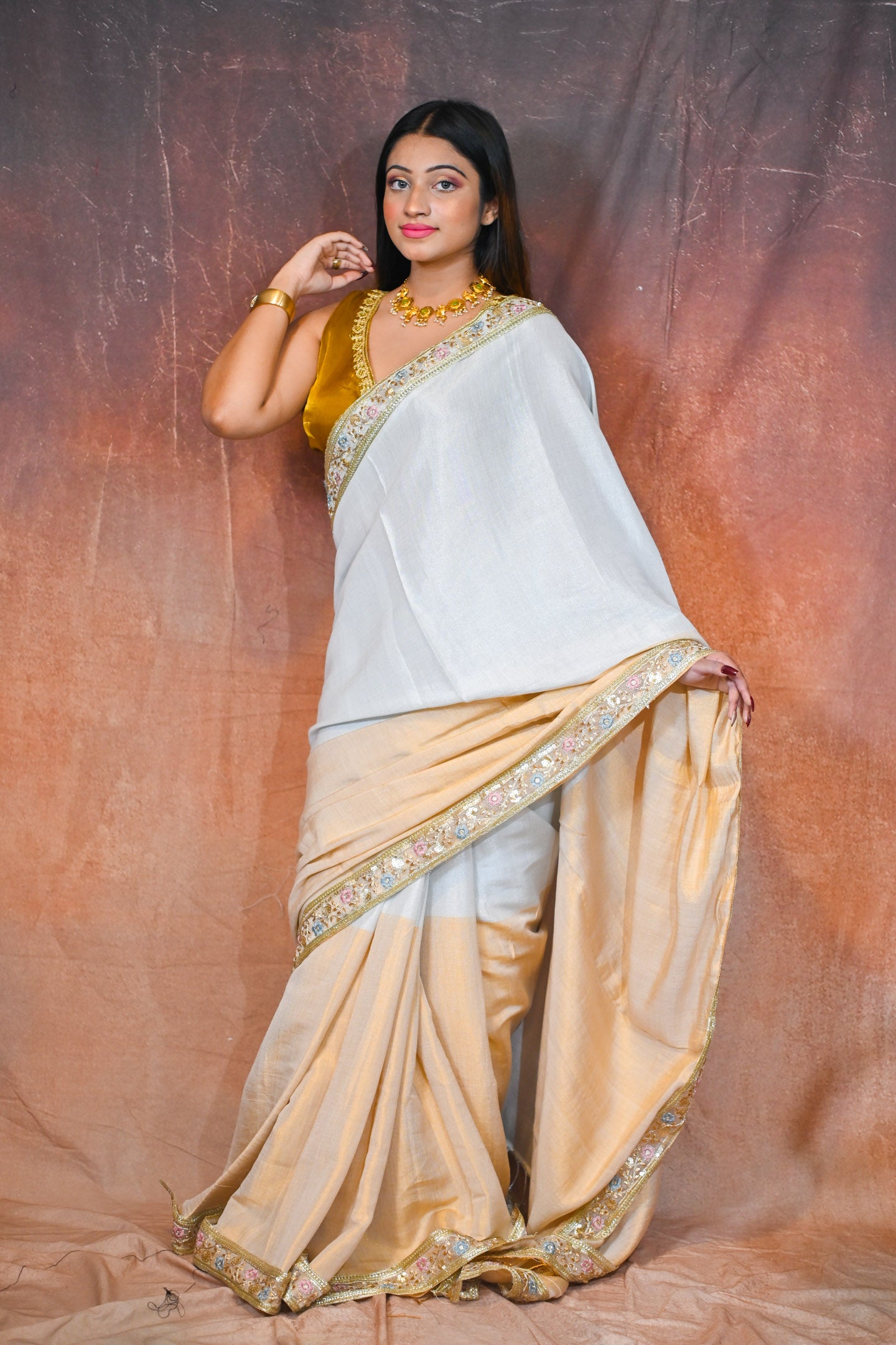 Silgold Silk Zardosi Saree