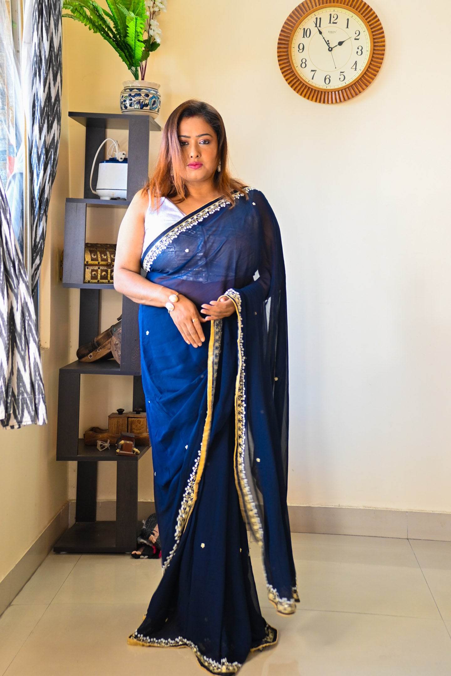 Royal Zardosi Silk Saree