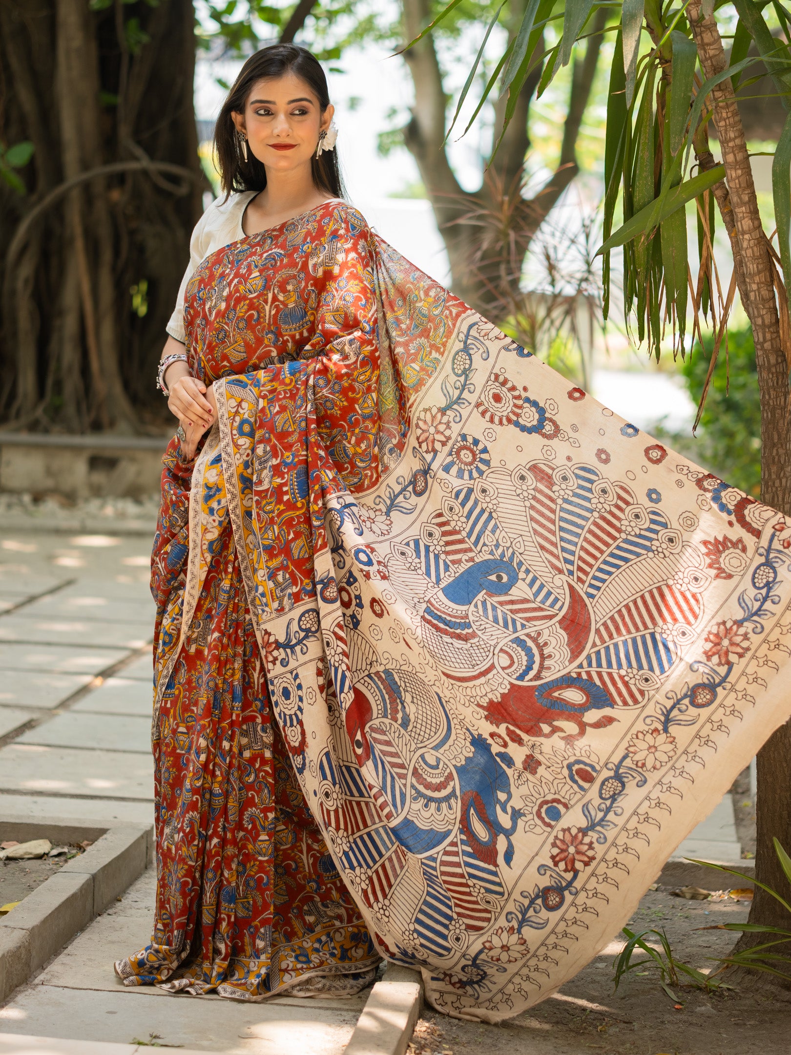 Egypt Kalamkari Saree
