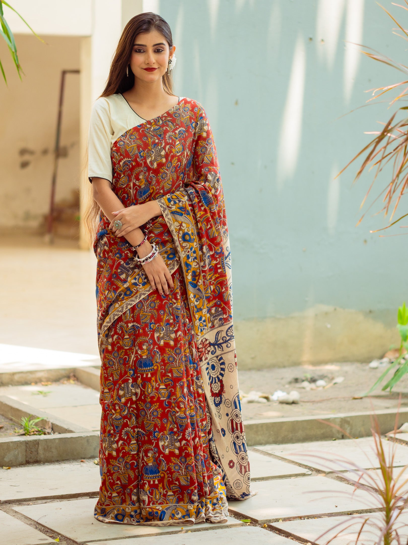 Egypt Kalamkari Saree
