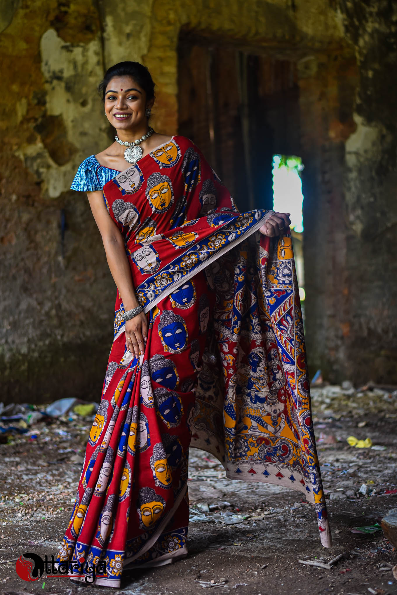 Indigo Blouse - Uttariya