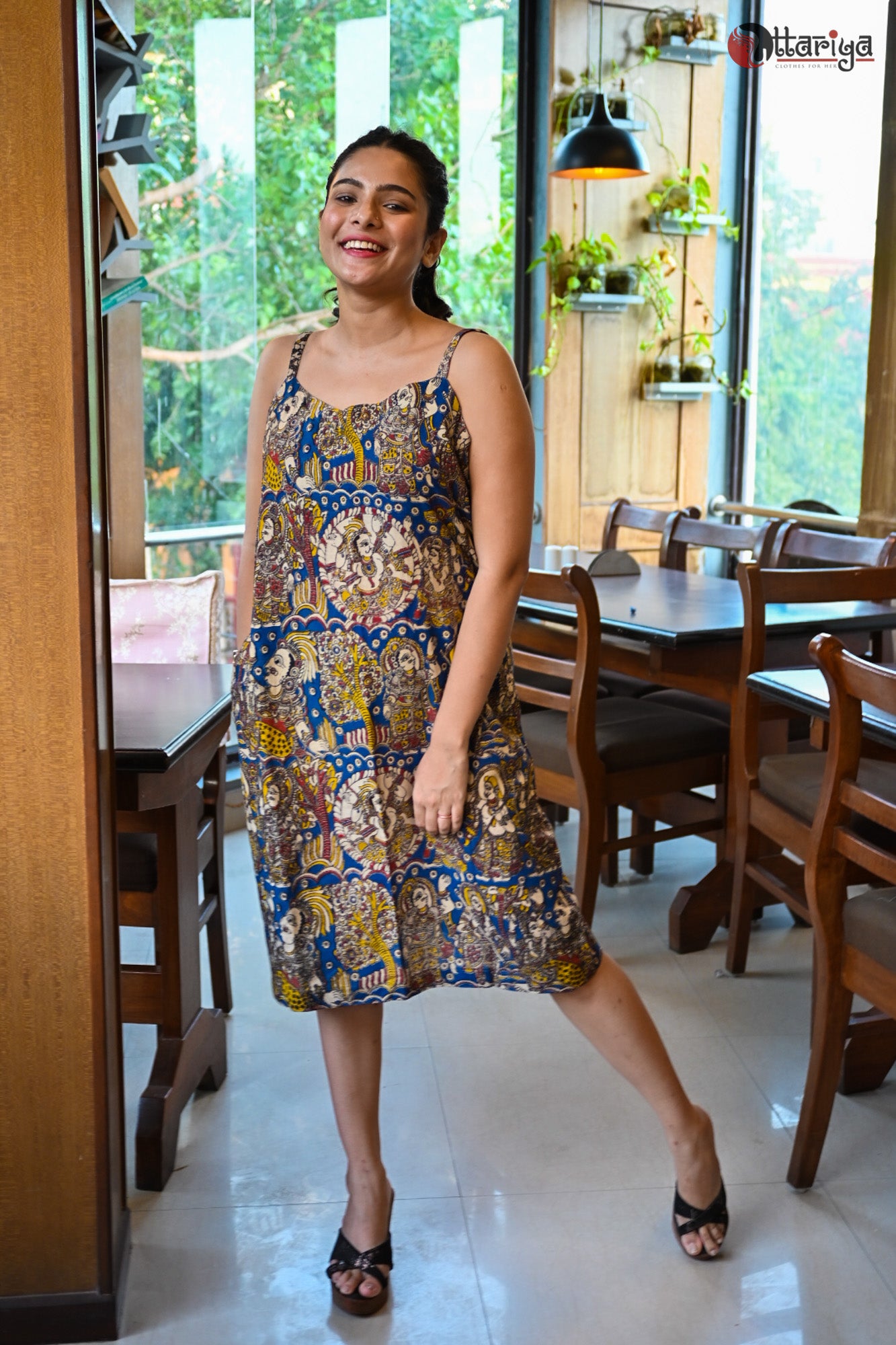 Kalamkari Strap dress - Uttariya
