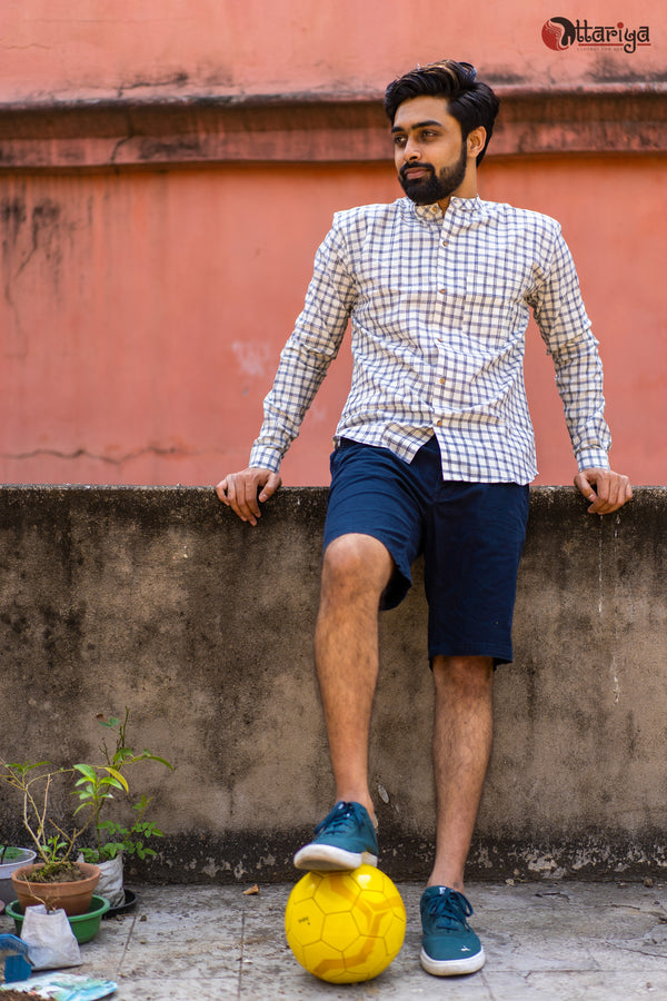 Pure Maslin Khadi handloom Shirt - Uttariya