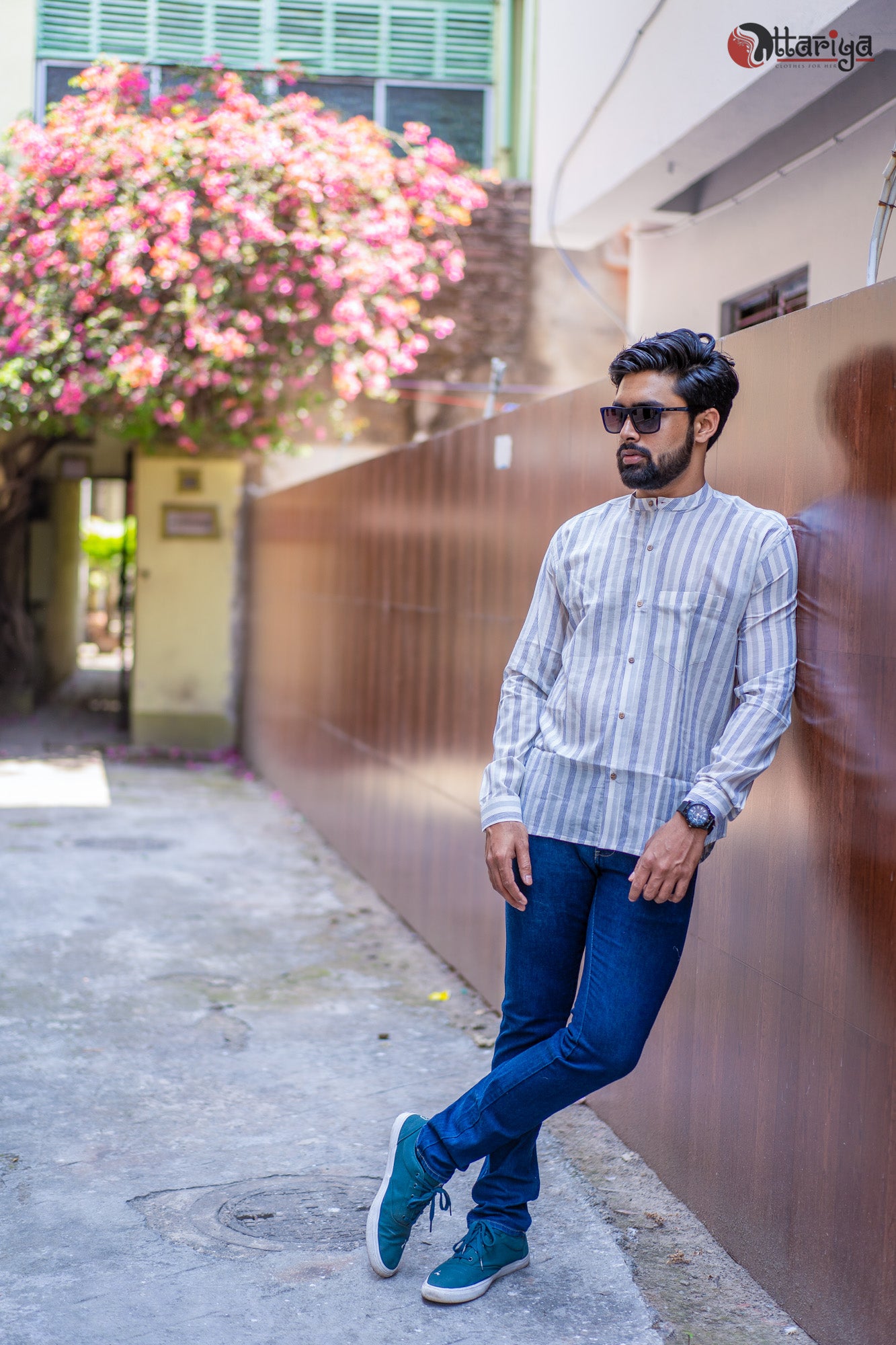 Pure Cotton Maslin Shirt - Uttariya