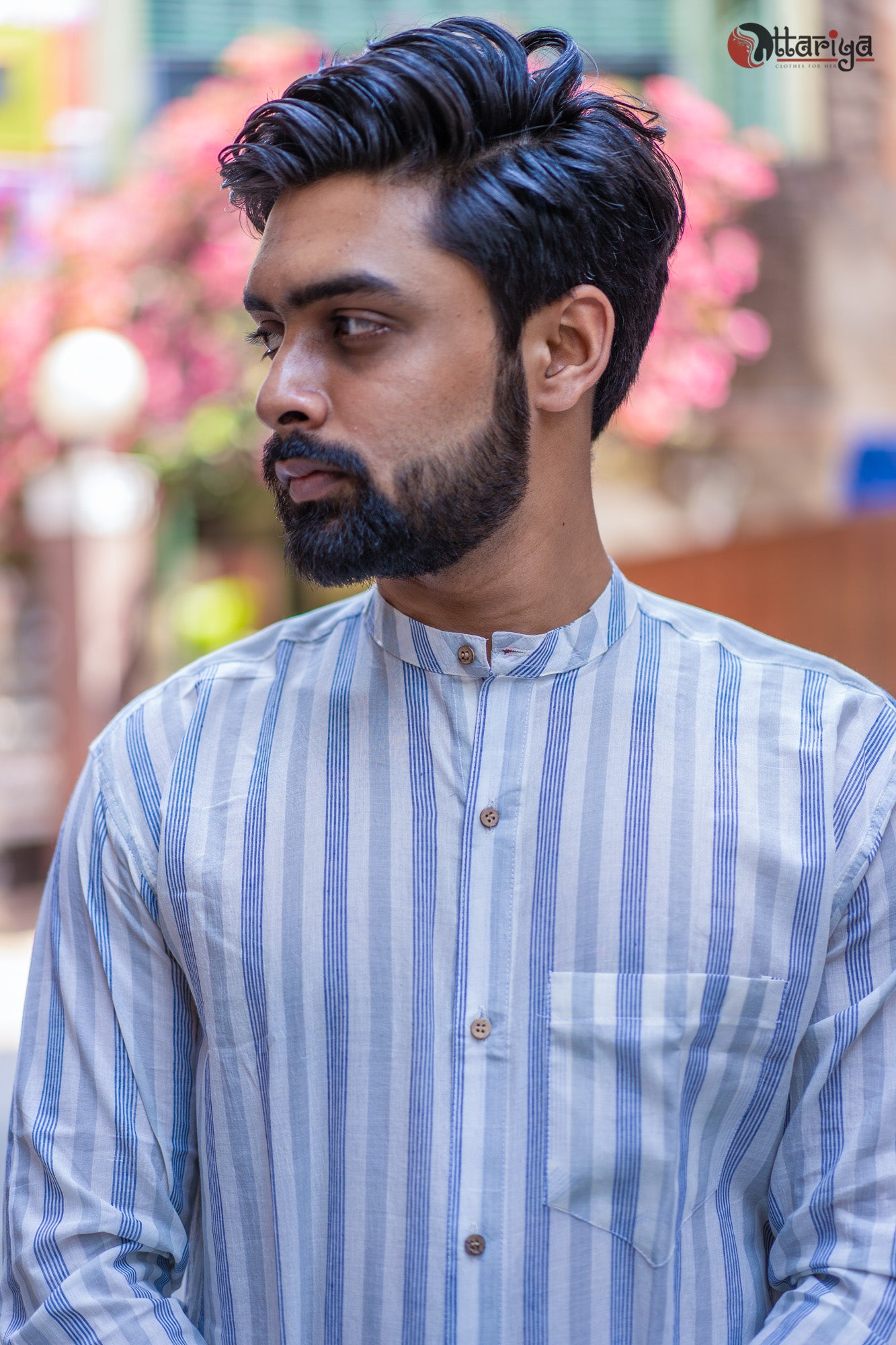 Pure Cotton Maslin Shirt - Uttariya