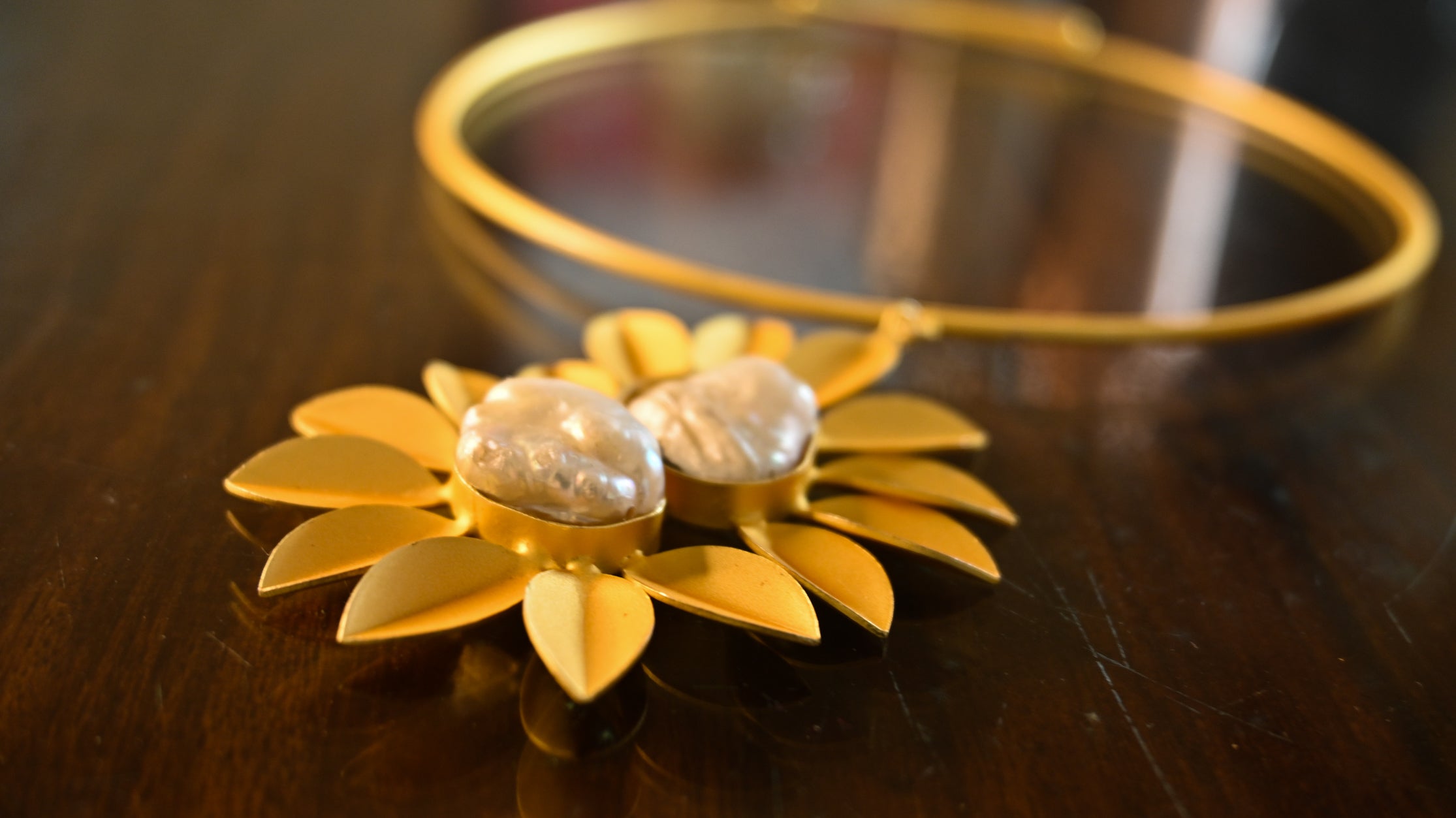 Sun flower Jewel Set - Uttariya