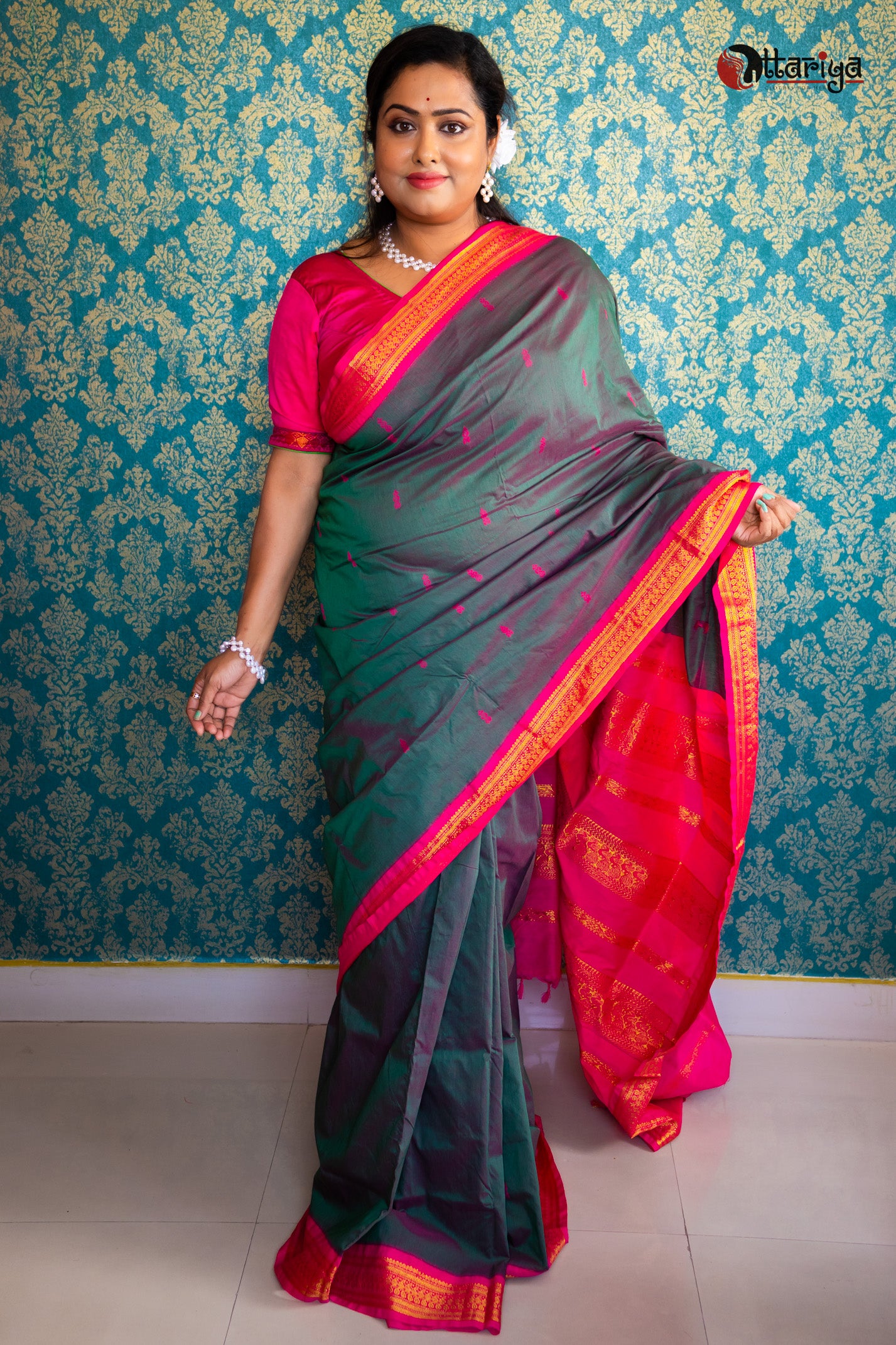 Mayurkonthi kanchipuram Saree