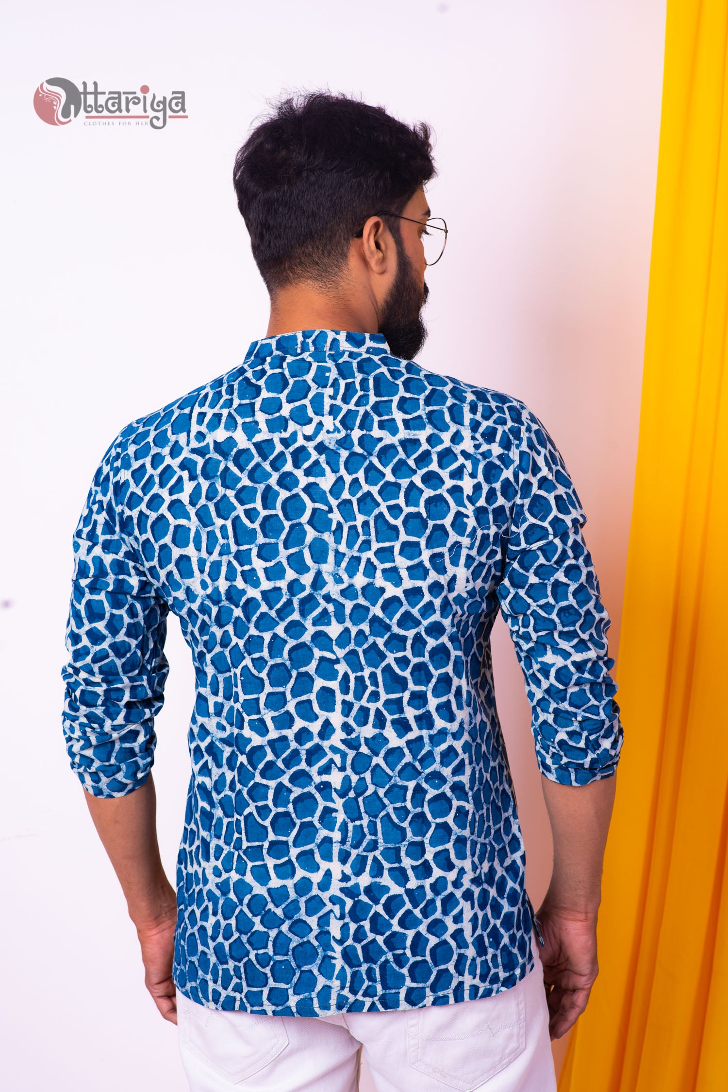 Zig Indigo kurta - Uttariya