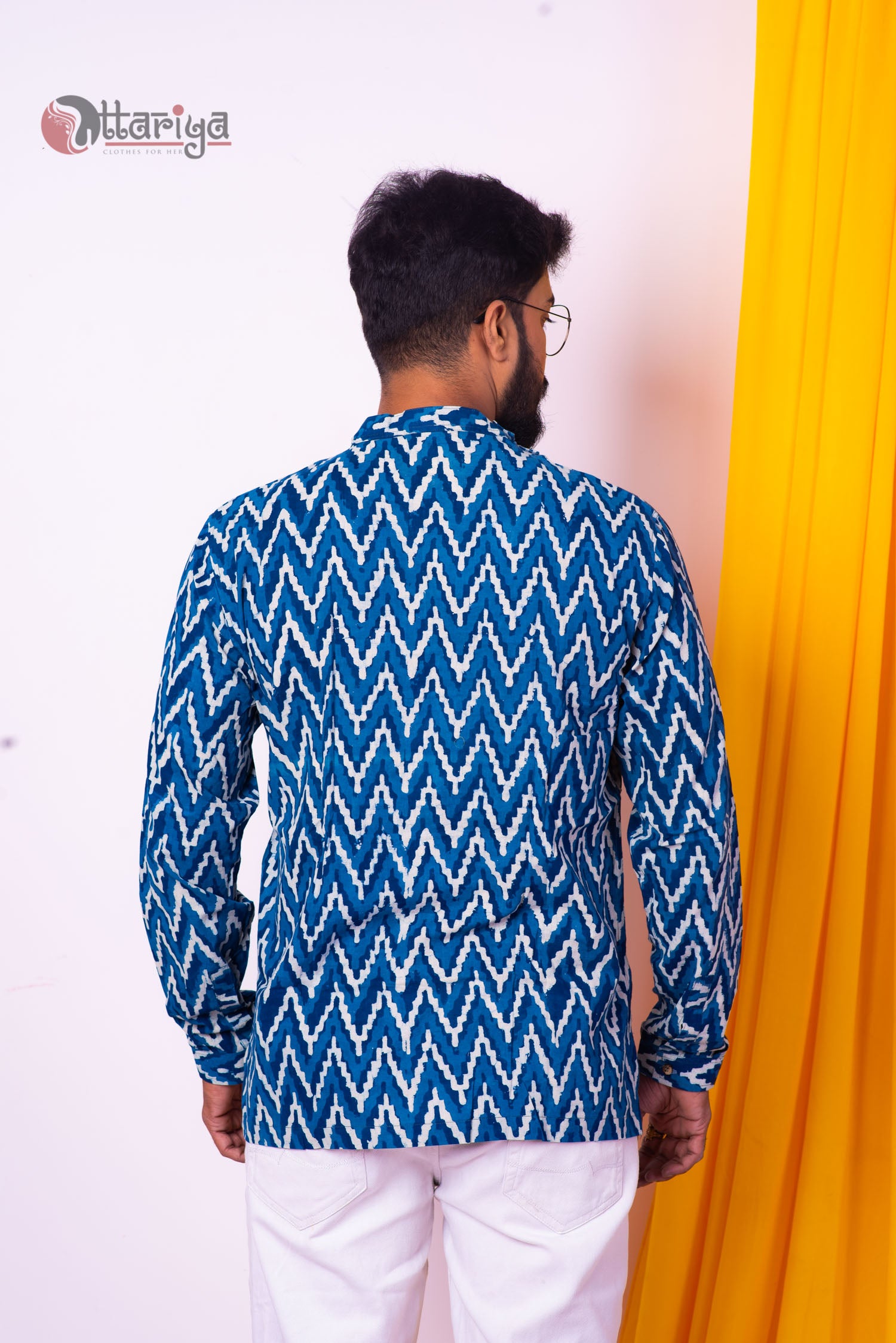 Zig Indigo kurta - Uttariya