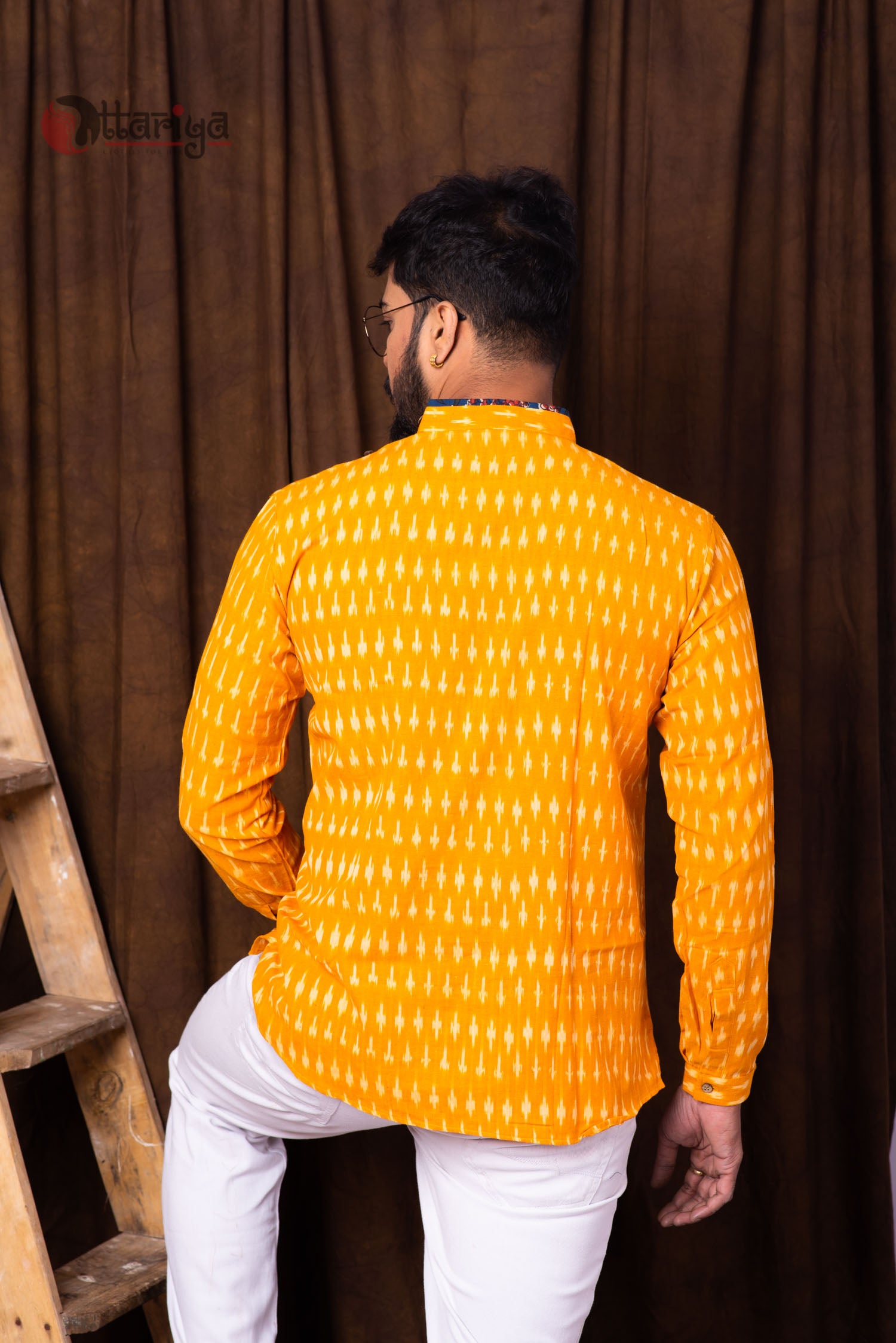 Yellow Kurta - Uttariya