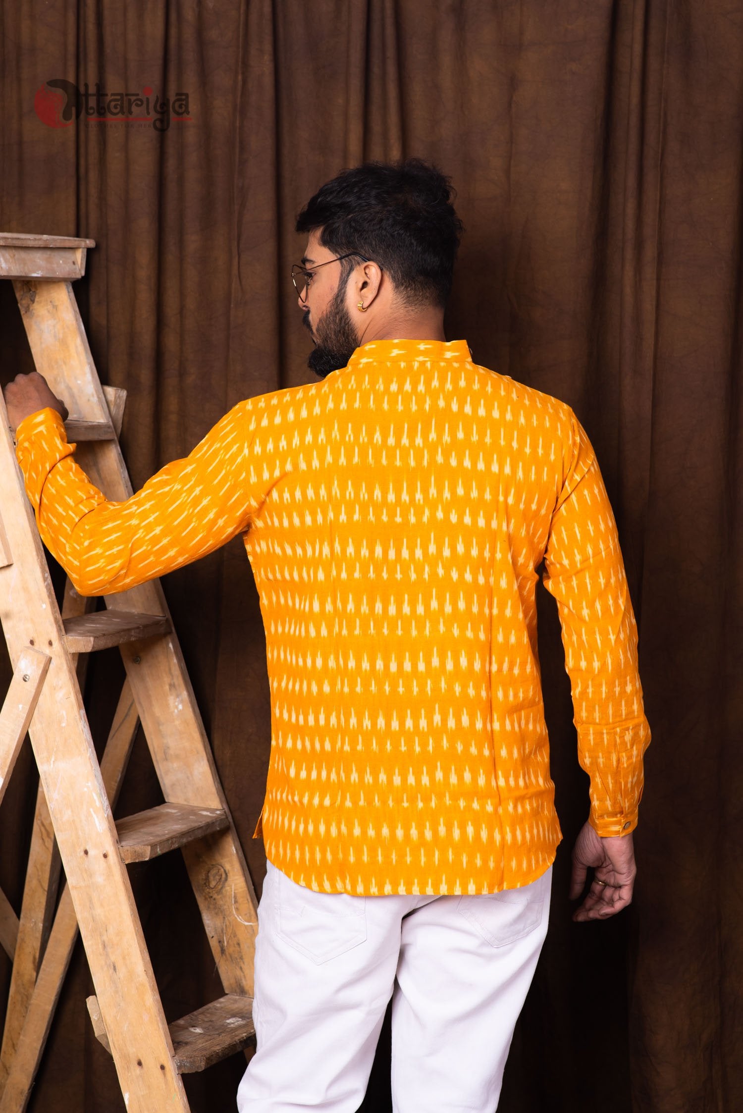 Organic Ikkat Kurta - Uttariya