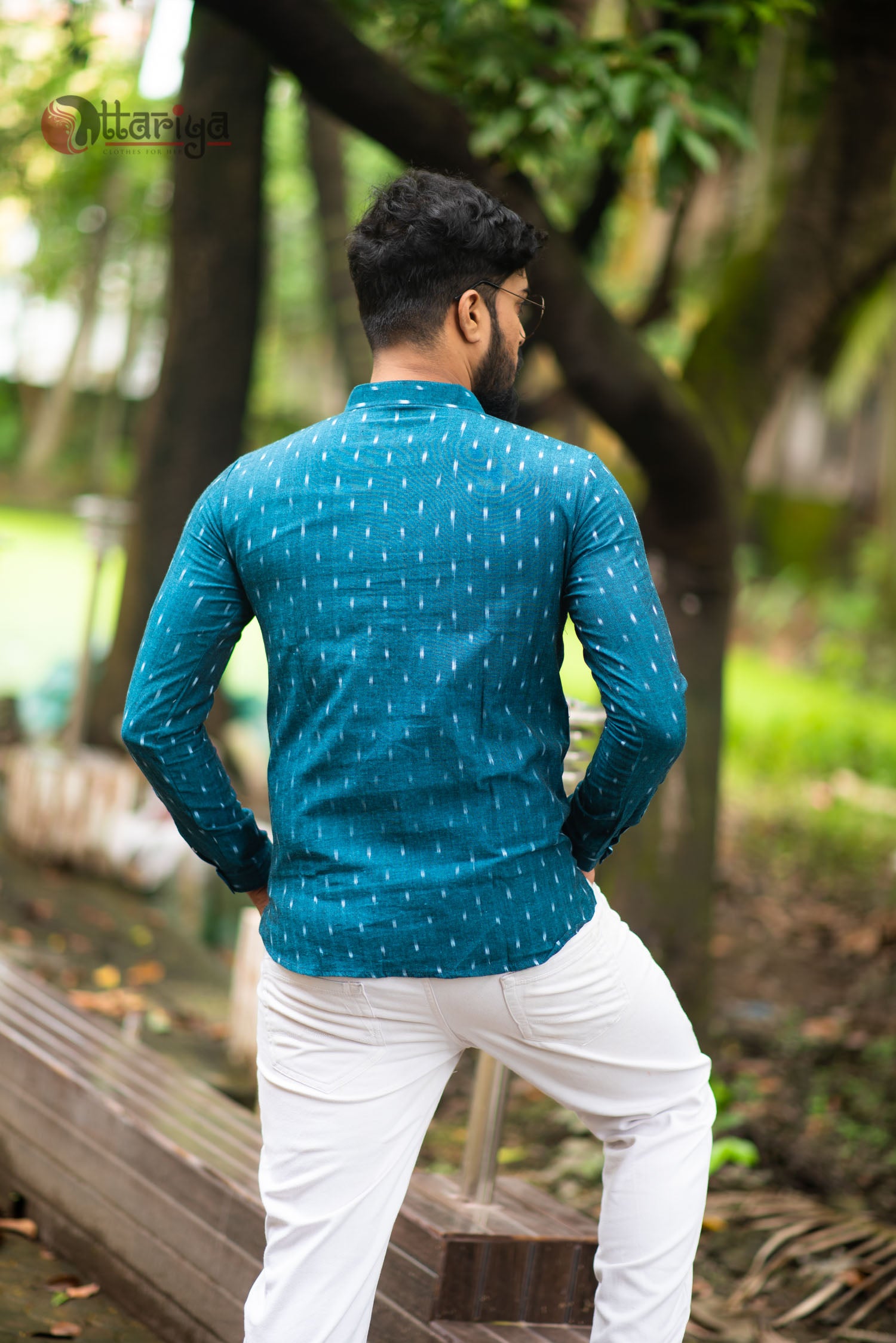 Denim Blue Shirt - Uttariya