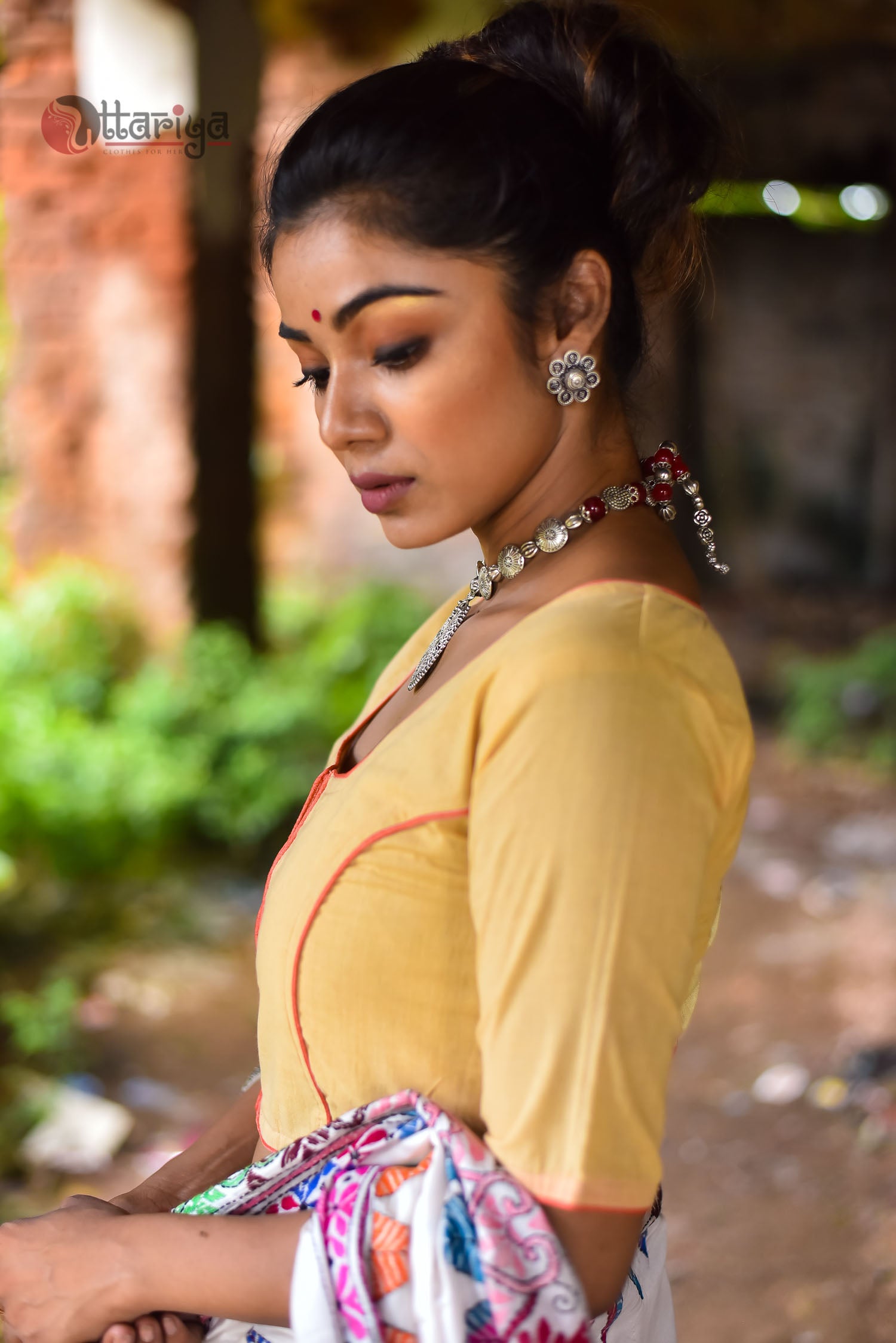 Naari Yellow Designer Blouse