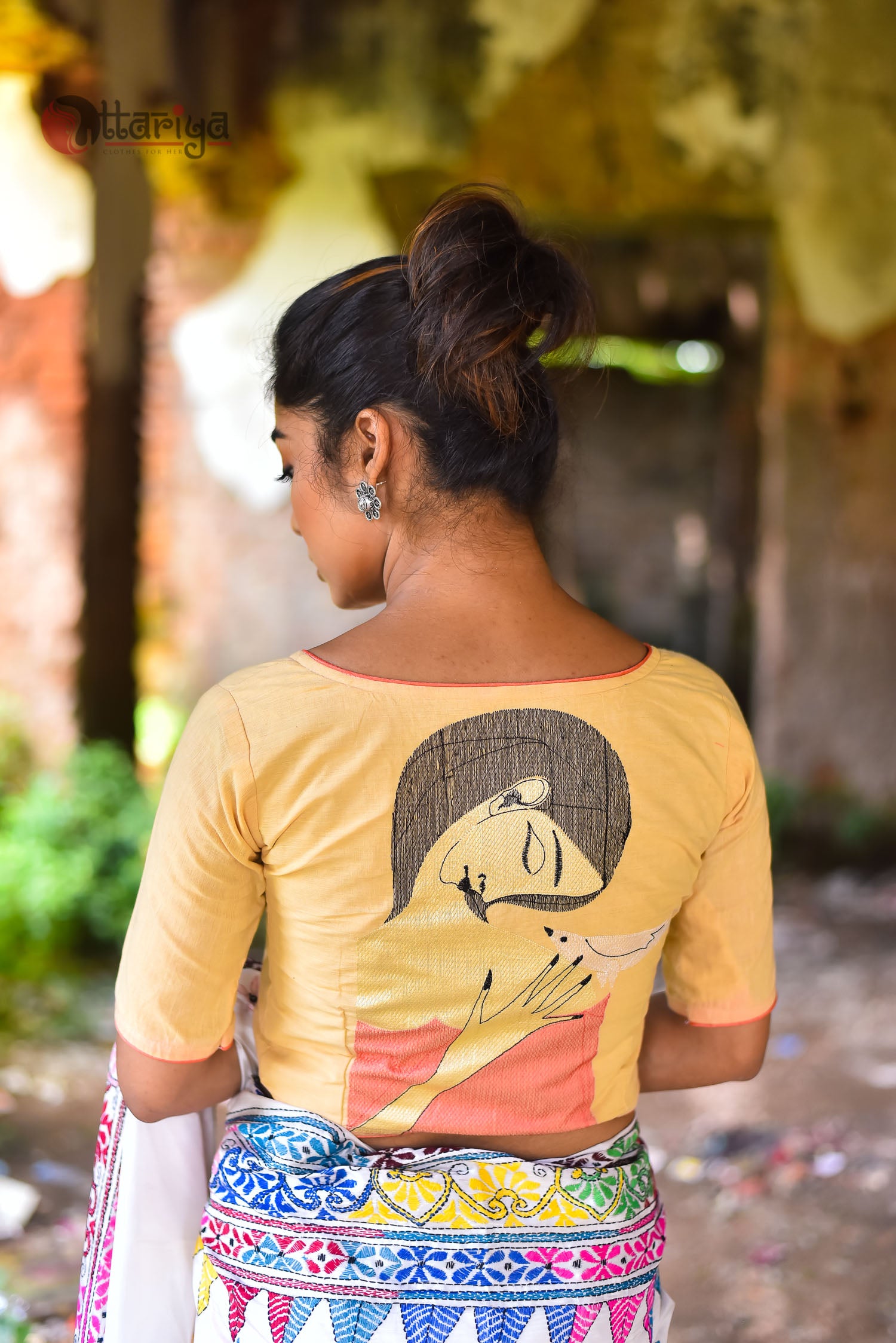 Naari Yellow Designer Blouse