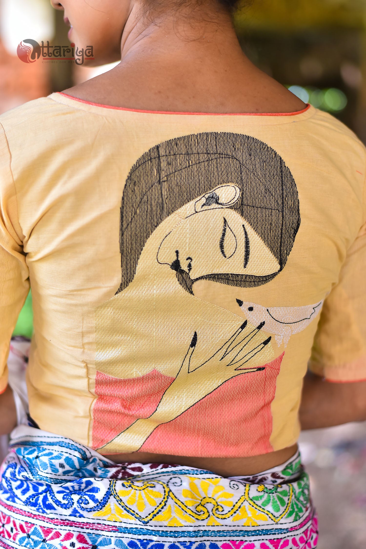 Naari Yellow Designer Blouse