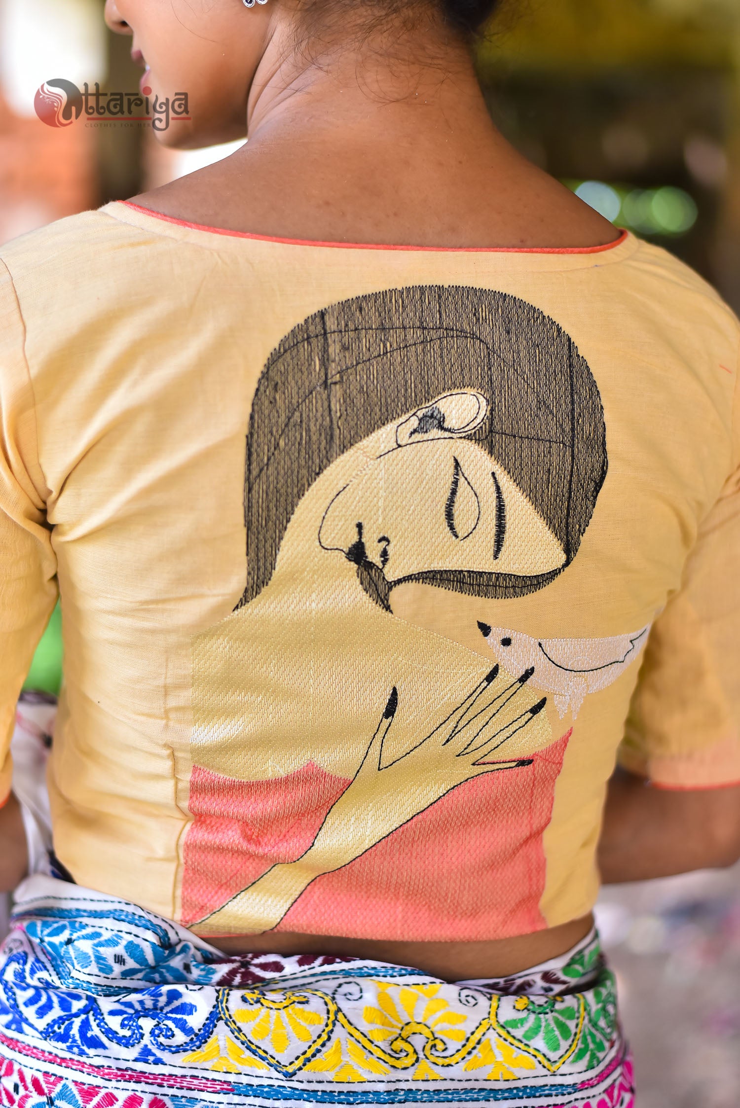 Naari Yellow Designer Blouse